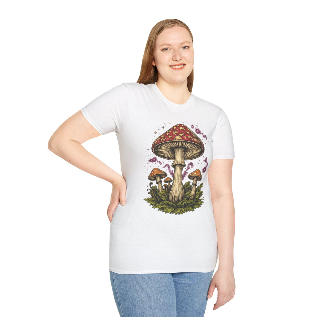 Mushroom Magic T-Shirt — Vintage Red Toadstool Illustration