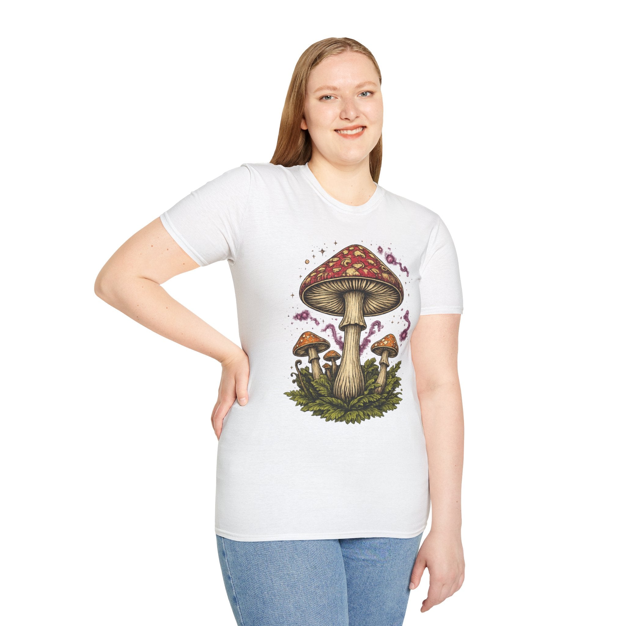 Mushroom Magic T-Shirt — Vintage Red Toadstool Illustration