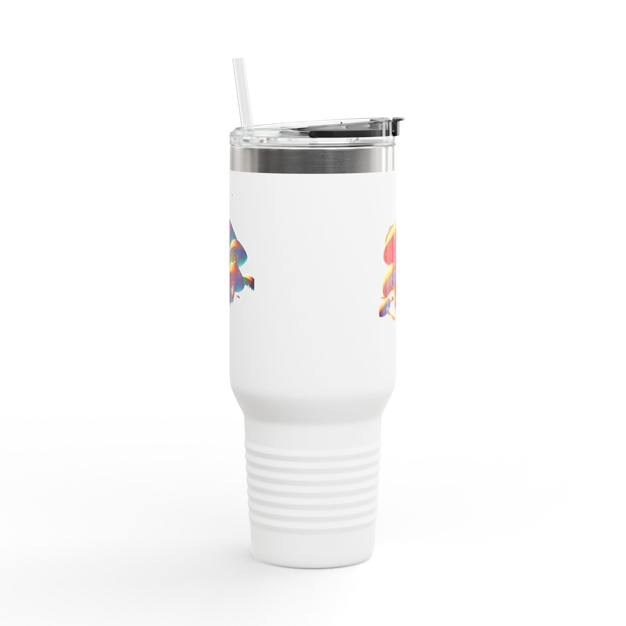 🌈 Psychedelic Shroom Travel Mug – Sip in Technicolor!
