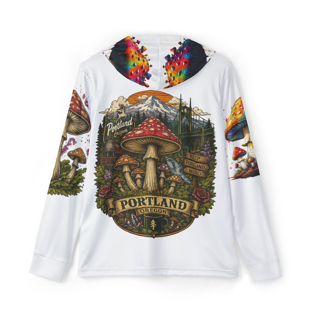 City: Portland Mushroom Farmers Market Hoodie — Men’s All-Over Print Warmup