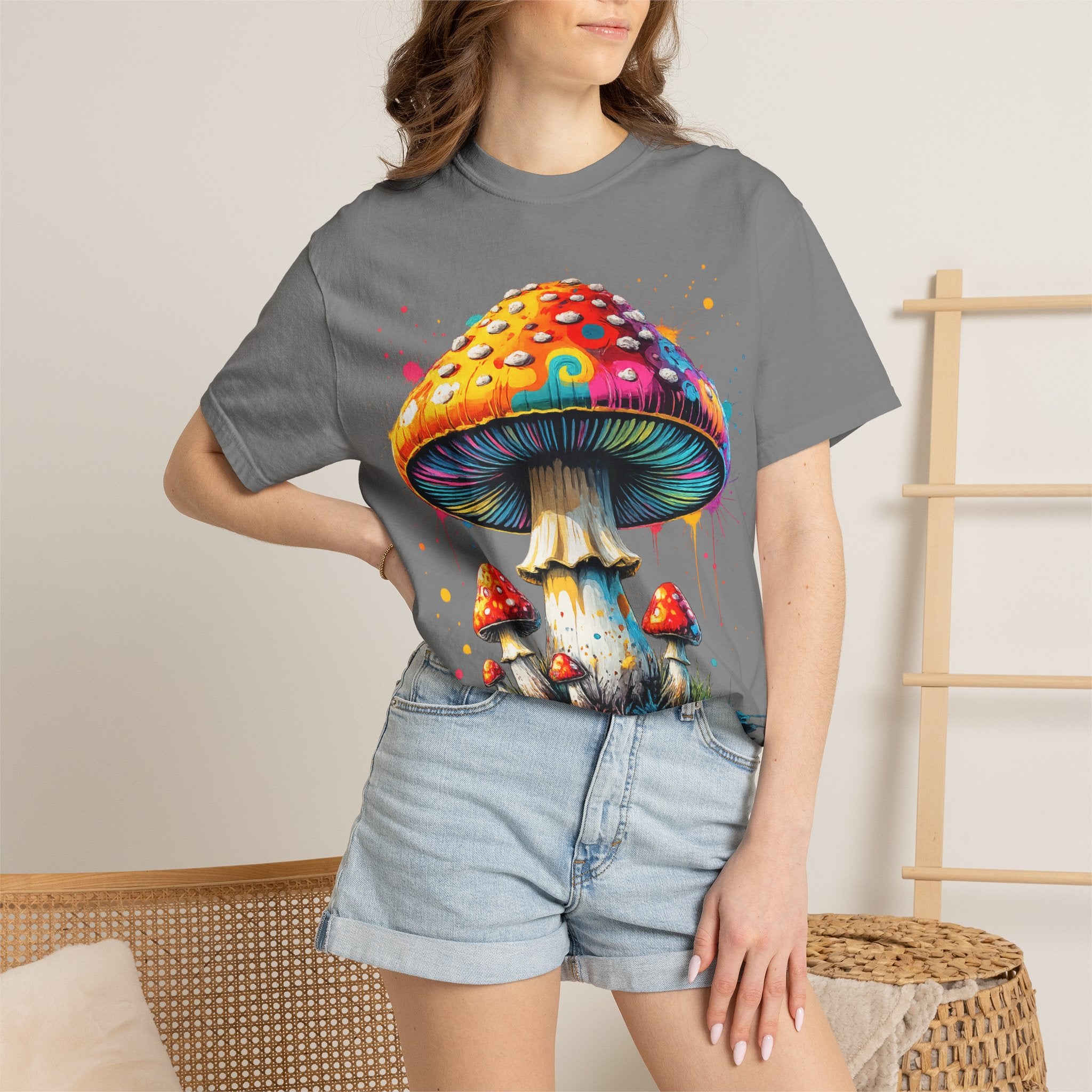 Lake Oswego Mushroom T-Shirt — Vintage Nature & Psychedelic Fungi Design