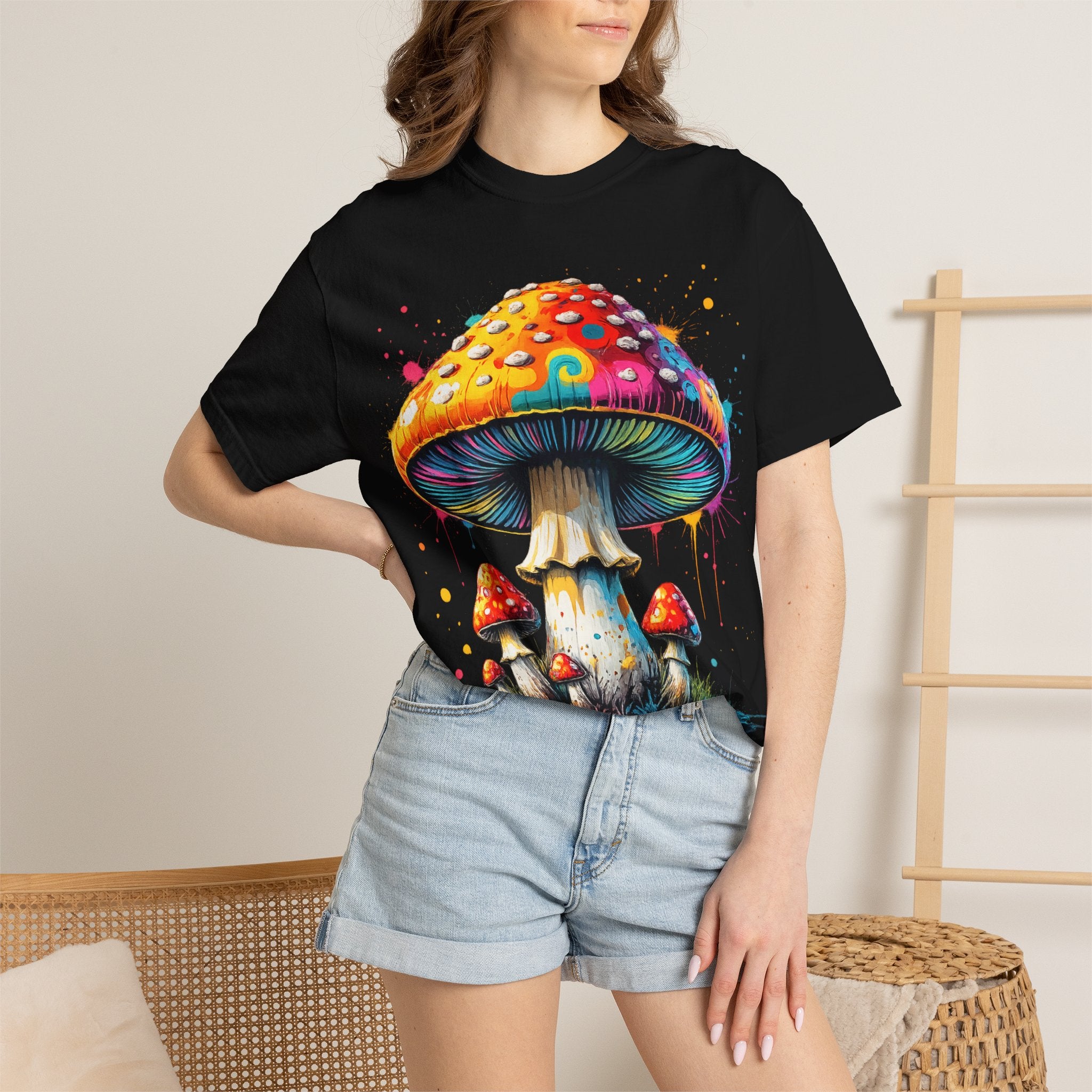 Lake Oswego Mushroom T-Shirt — Vintage Nature & Psychedelic Fungi Design