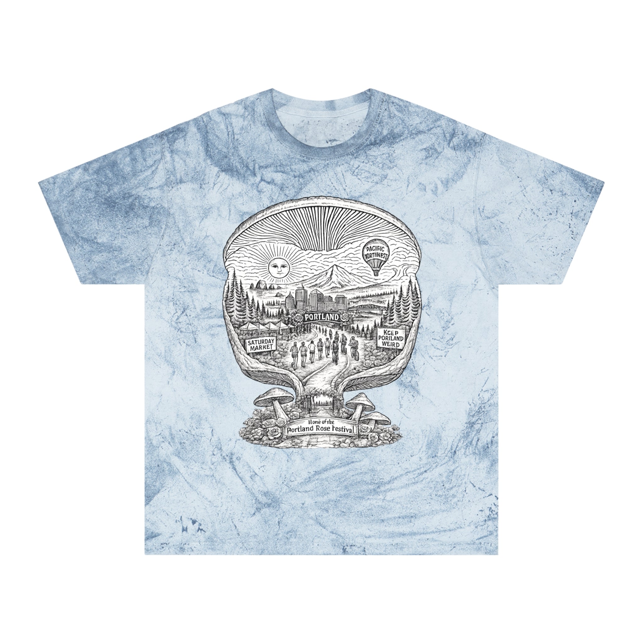 City: Portland Mushroom Adventure T‑Shirt