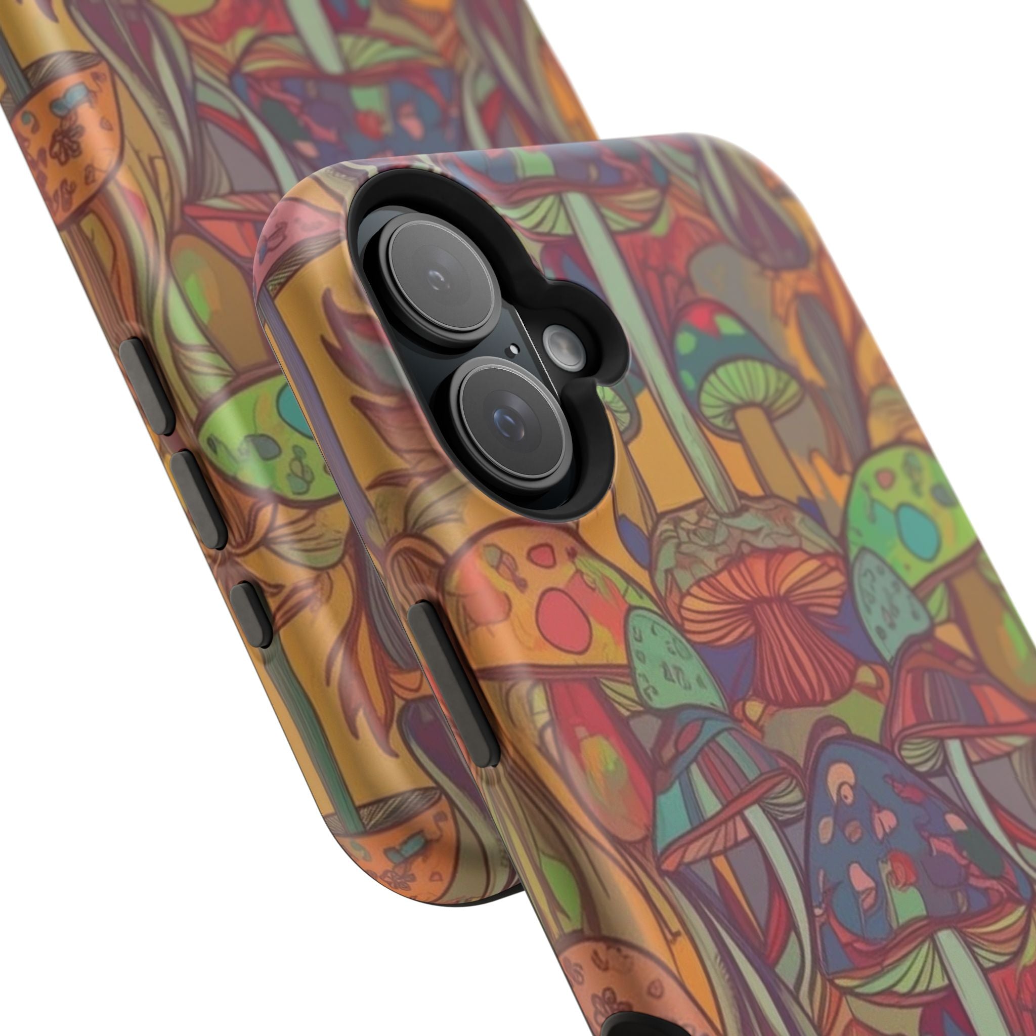 Mushroom Grove Impact-Resistant Case, Unique Phone Cover for Nature Lovers, Mushroom Art Gifts, Phone Accessories for Festivals, [...]