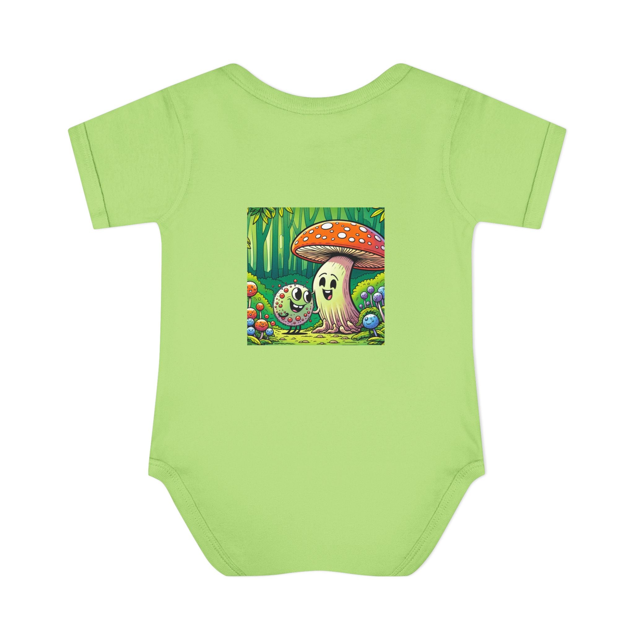 🍄👶 “Forest Friends” Baby Bodysuit One Piece