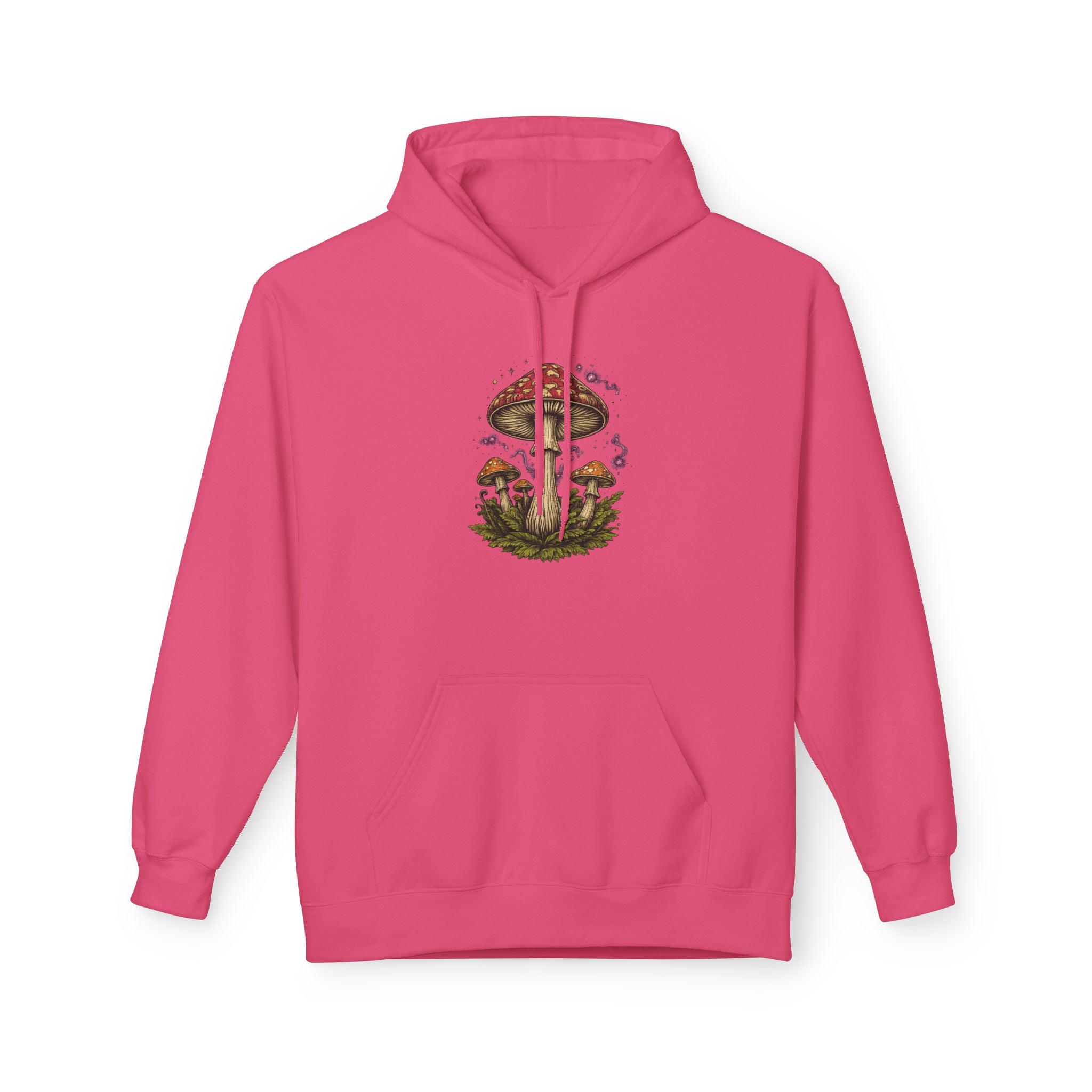 Mushroom Art Hoodie — Botanical Foraging Graphic Pullover