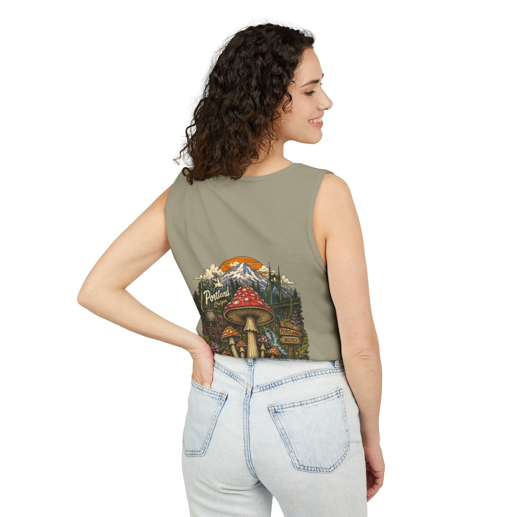 Mushroom Graphic Tank Top — Colorful Psychedelic Fungi Design