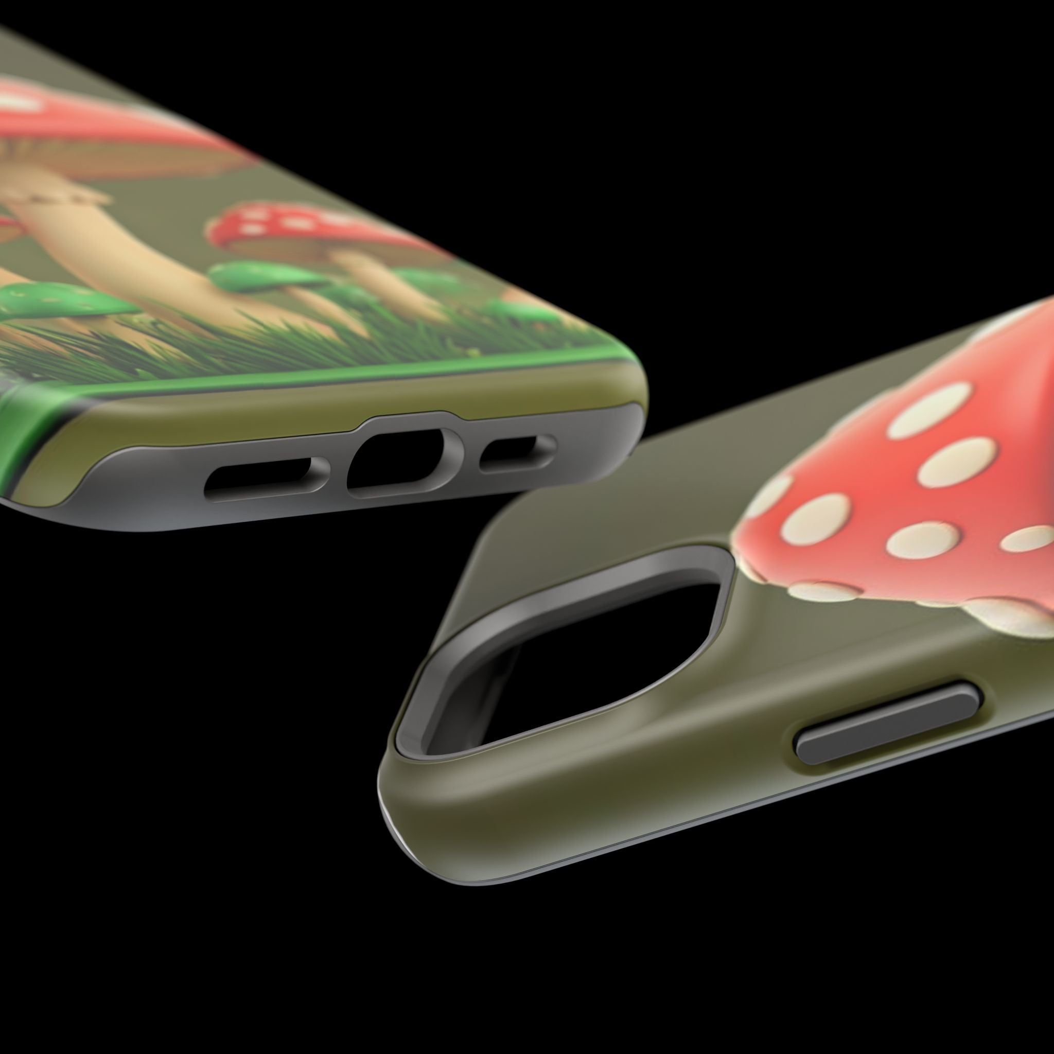 🍄🔥Golden Glow Mushroom Phone Case – Nature Meets Radiance" 🍄✨📱