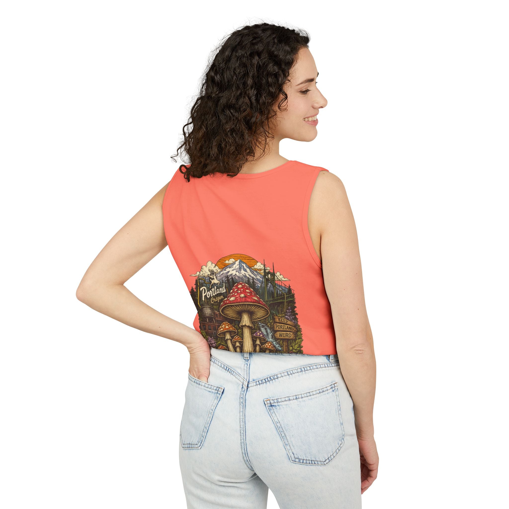 Mushroom Tank Top — Psychedelic & Portland Forest Graphic Tank