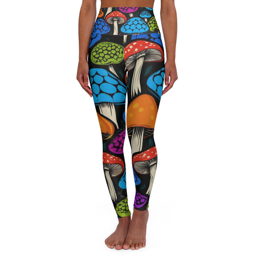 🍄 "Shroom Bloom" Leggings – Stretch Wild. Move Bold.  Why blend in when you can burst out?