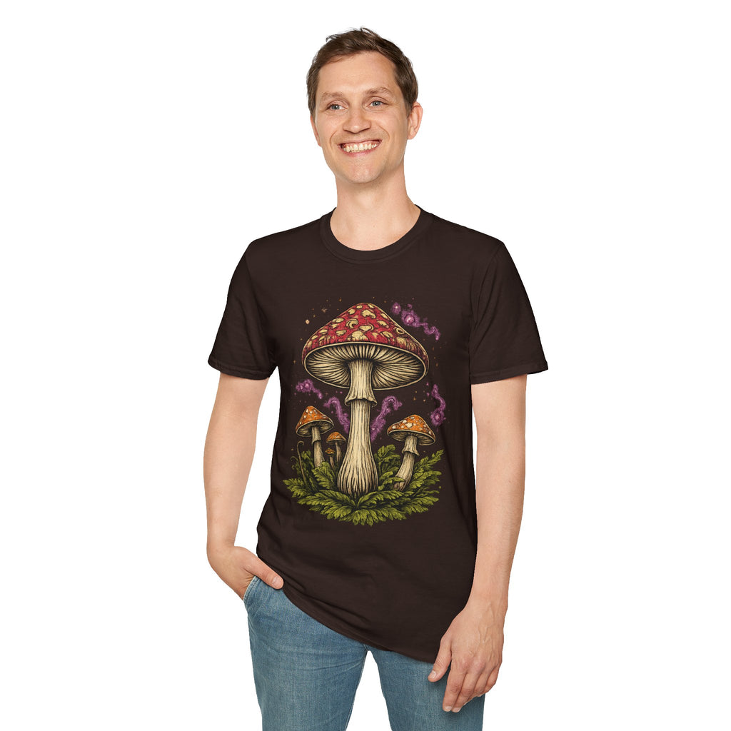 Mushroom Magic T-Shirt — Vintage Red Toadstool Illustration