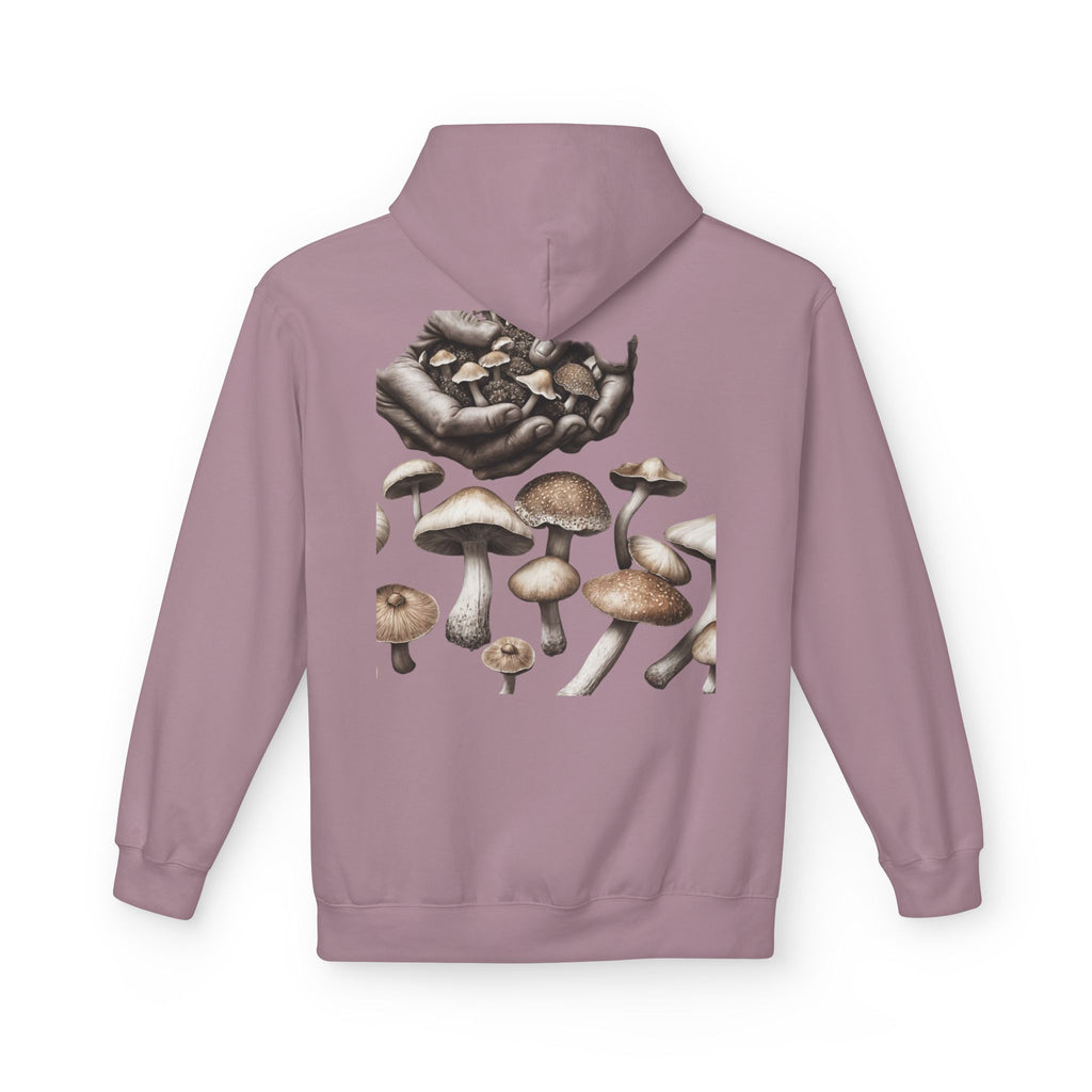 Mushroom Art Hoodie — Botanical Foraging Graphic Pullover