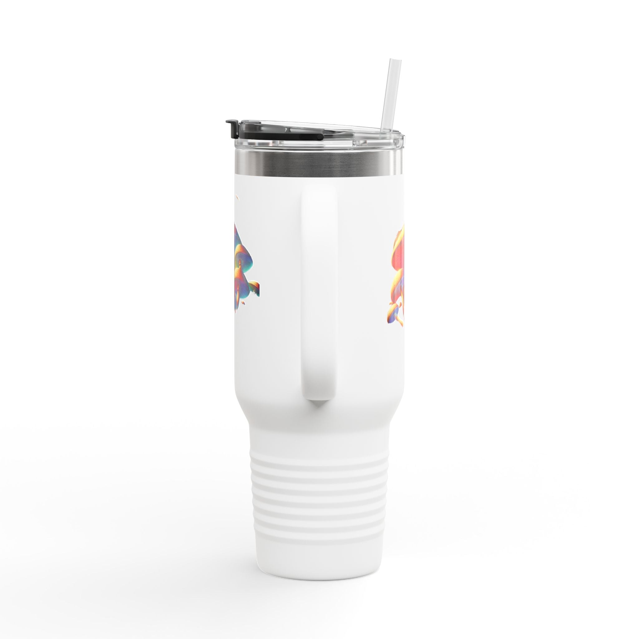 🌈 Psychedelic Shroom Travel Mug – Sip in Technicolor!