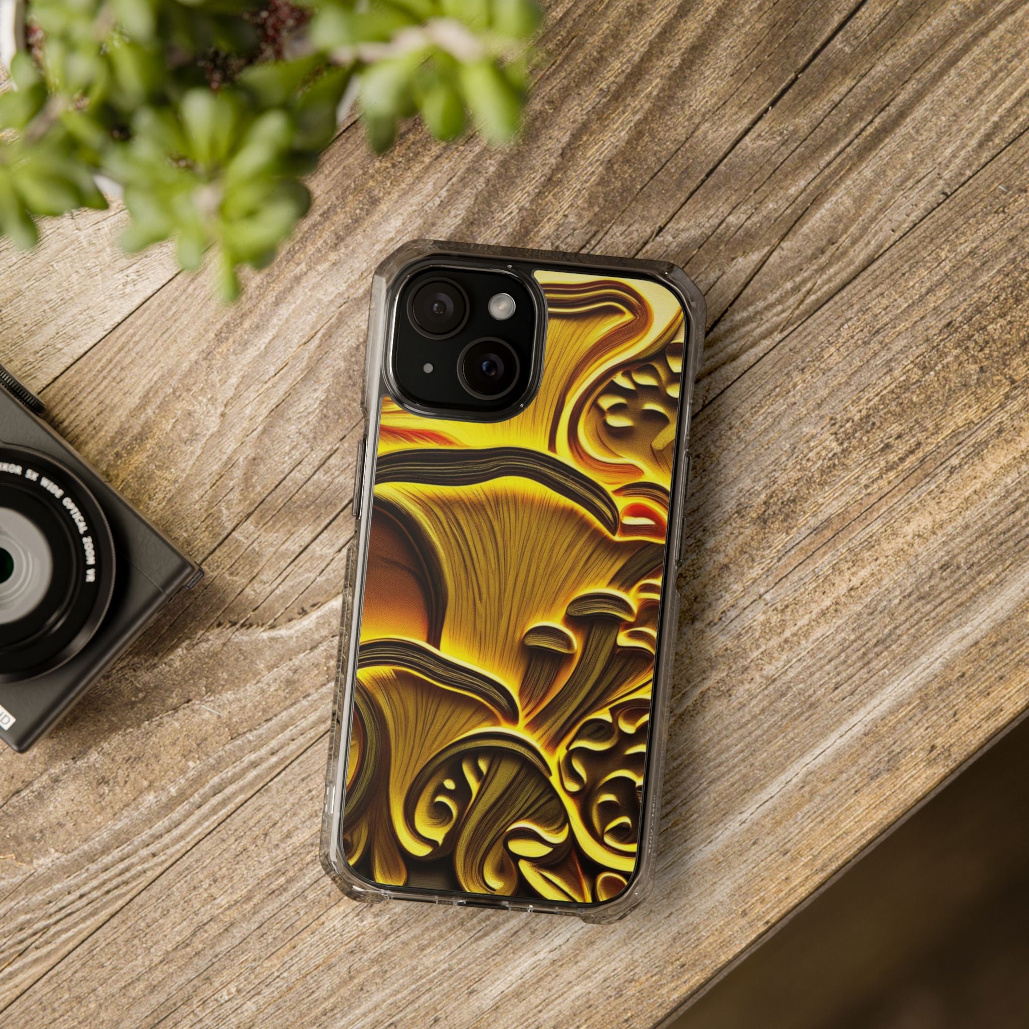 📱Golden Fungi Phone Case – Forest Glow Edition🍄✨📱