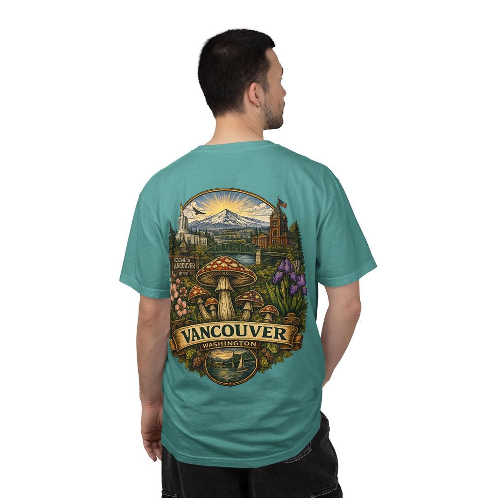 Lake Oswego Mushroom T-Shirt — Vintage Nature & Psychedelic Fungi Design