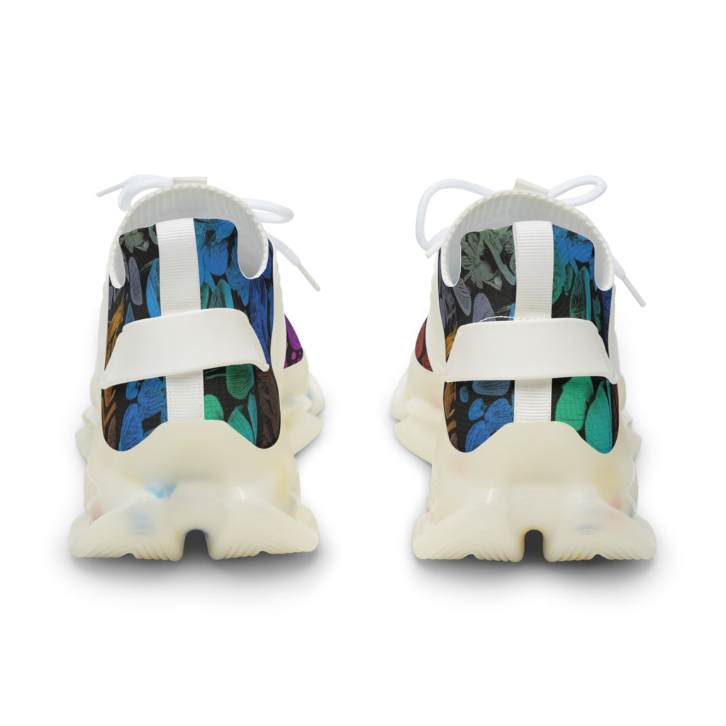 Colorful Tie-Dye Mesh Sneakers — Men's Athletic Fashion Shoes