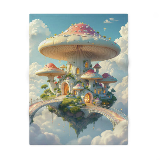 🍄🏰 “Mushroom Kingdom Dreams” Baby Blanket ☁✨