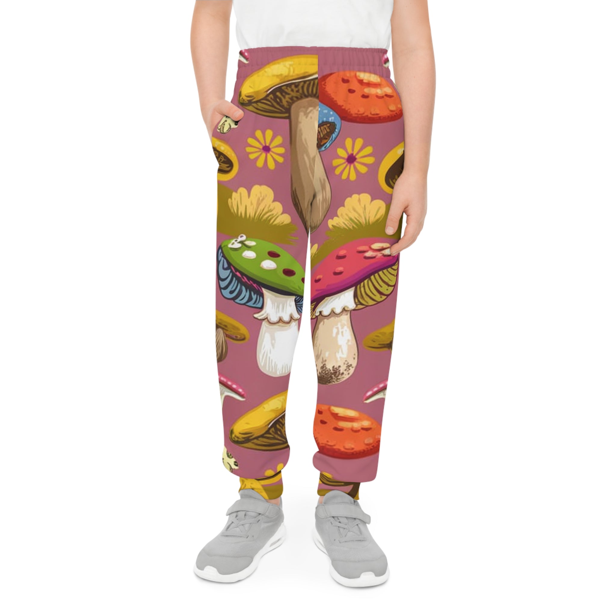 🍄 Groovy Shroom Kids Joggers 🌼🎨