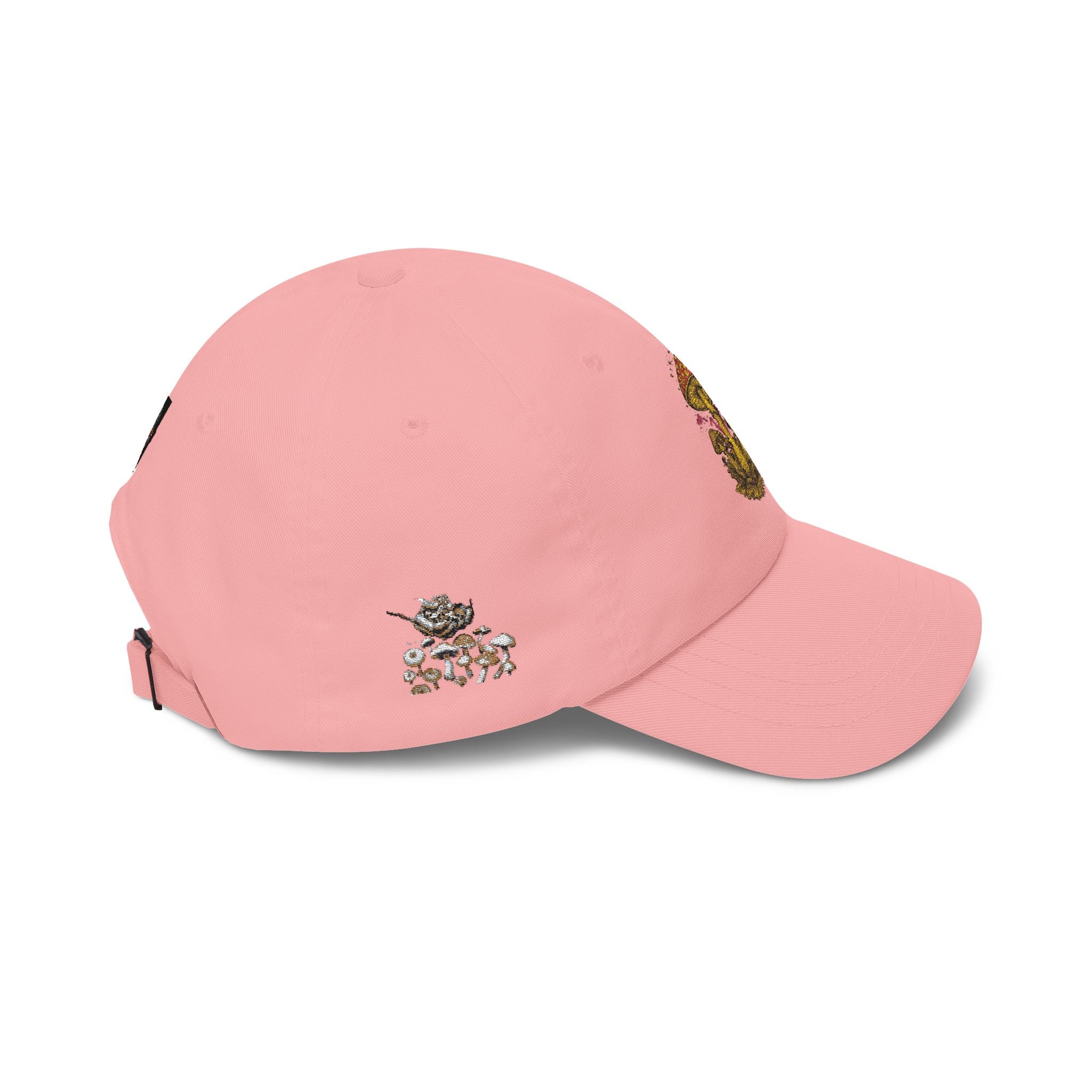 Mushroom Cluster Dad Cap — Psychedelic Nature Embroidered Baseball Hat