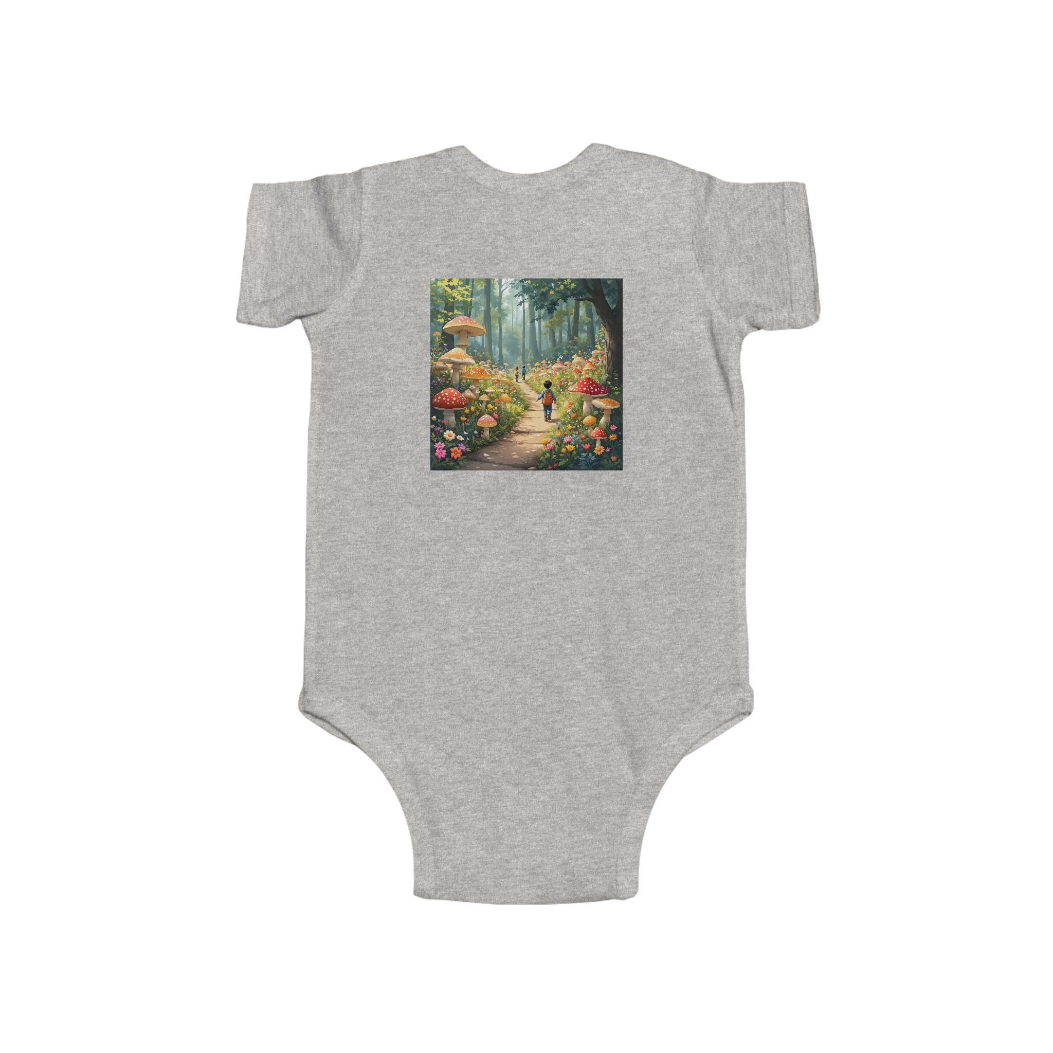 🍄👶 “Mushroom Lover – I Live to Forage” Baby Bodysuit