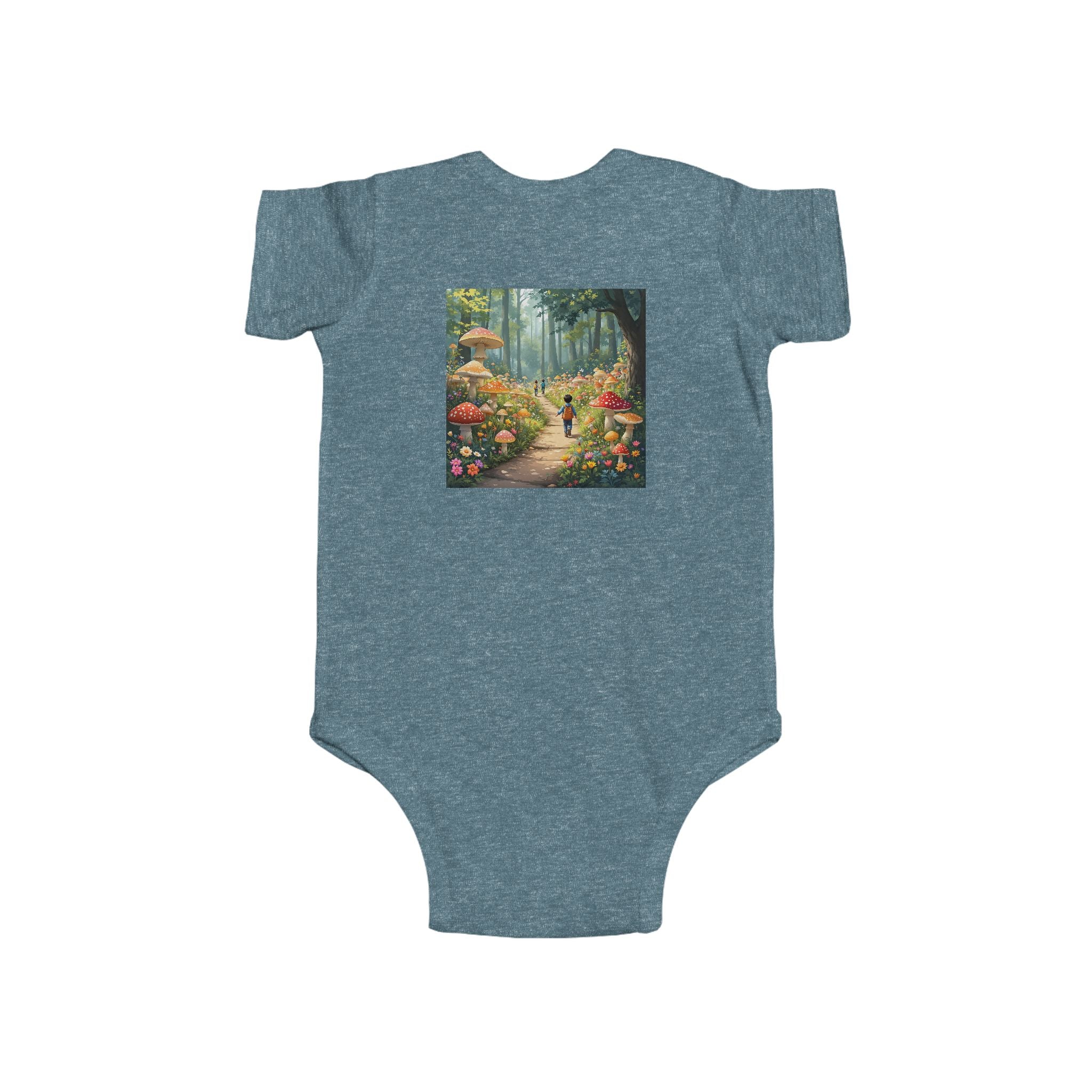🍄👶 “Mushroom Lover – I Live to Forage” Baby Bodysuit