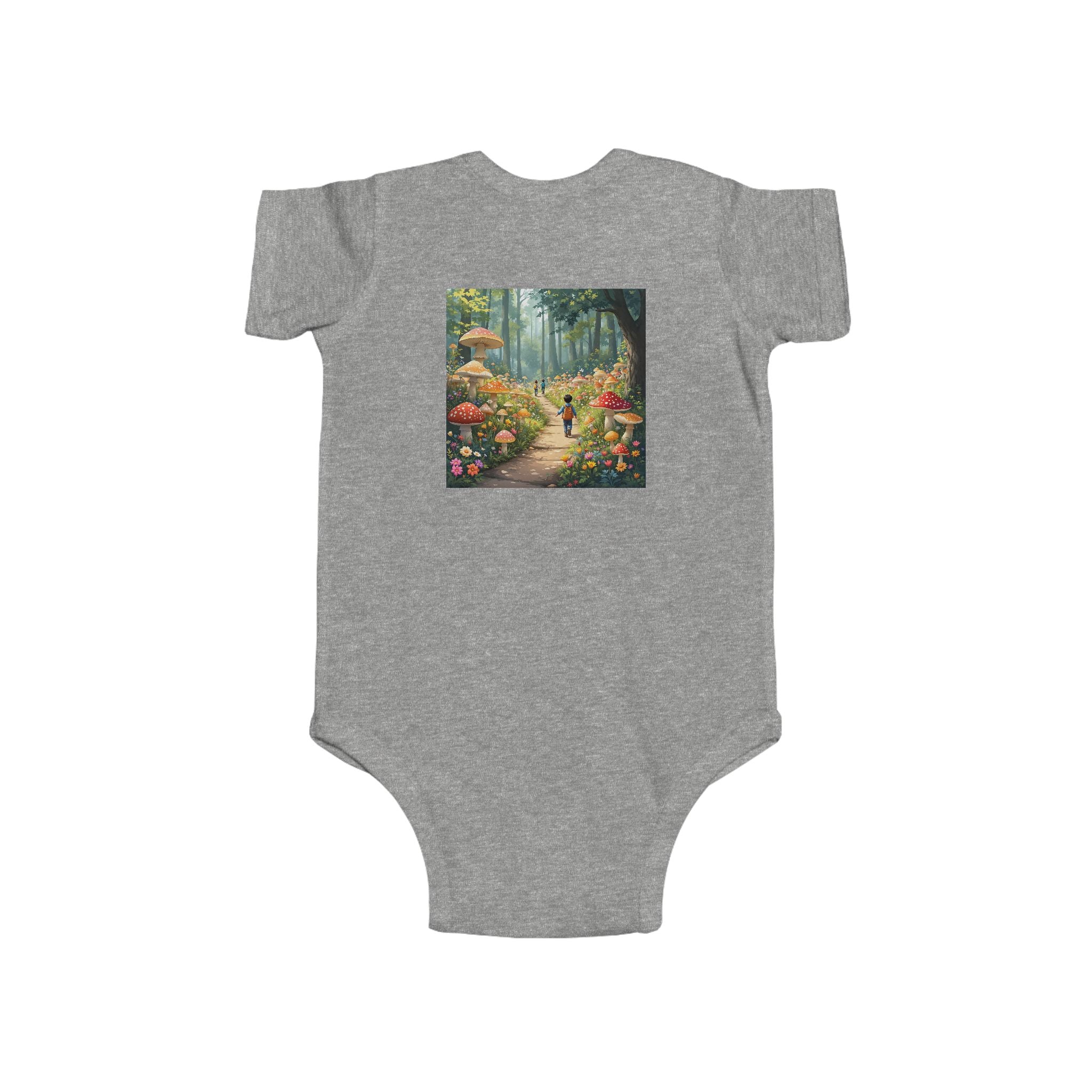 🍄👶 “Mushroom Lover – I Live to Forage” Baby Bodysuit