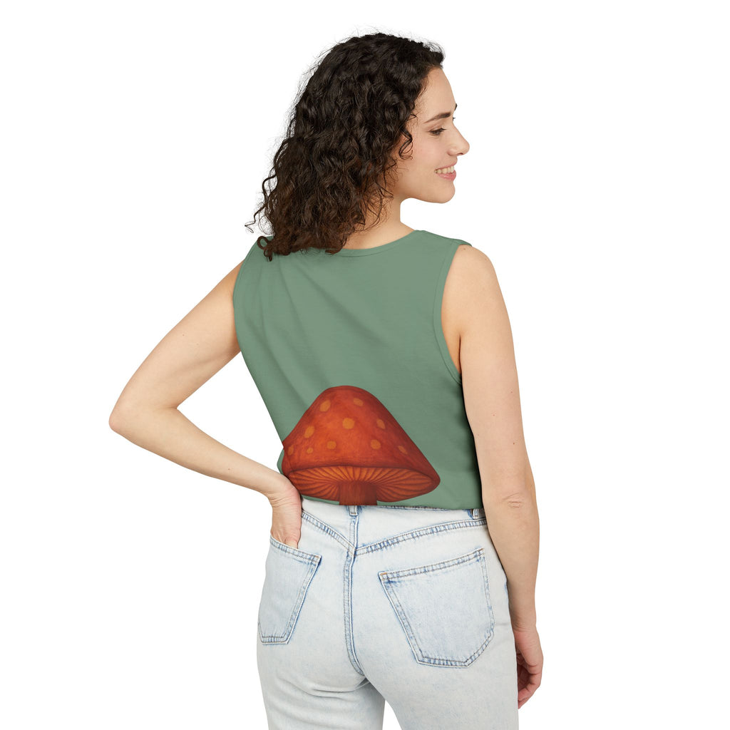 Portland Mushroom Tank Top — Vintage Forest Travel Graphic