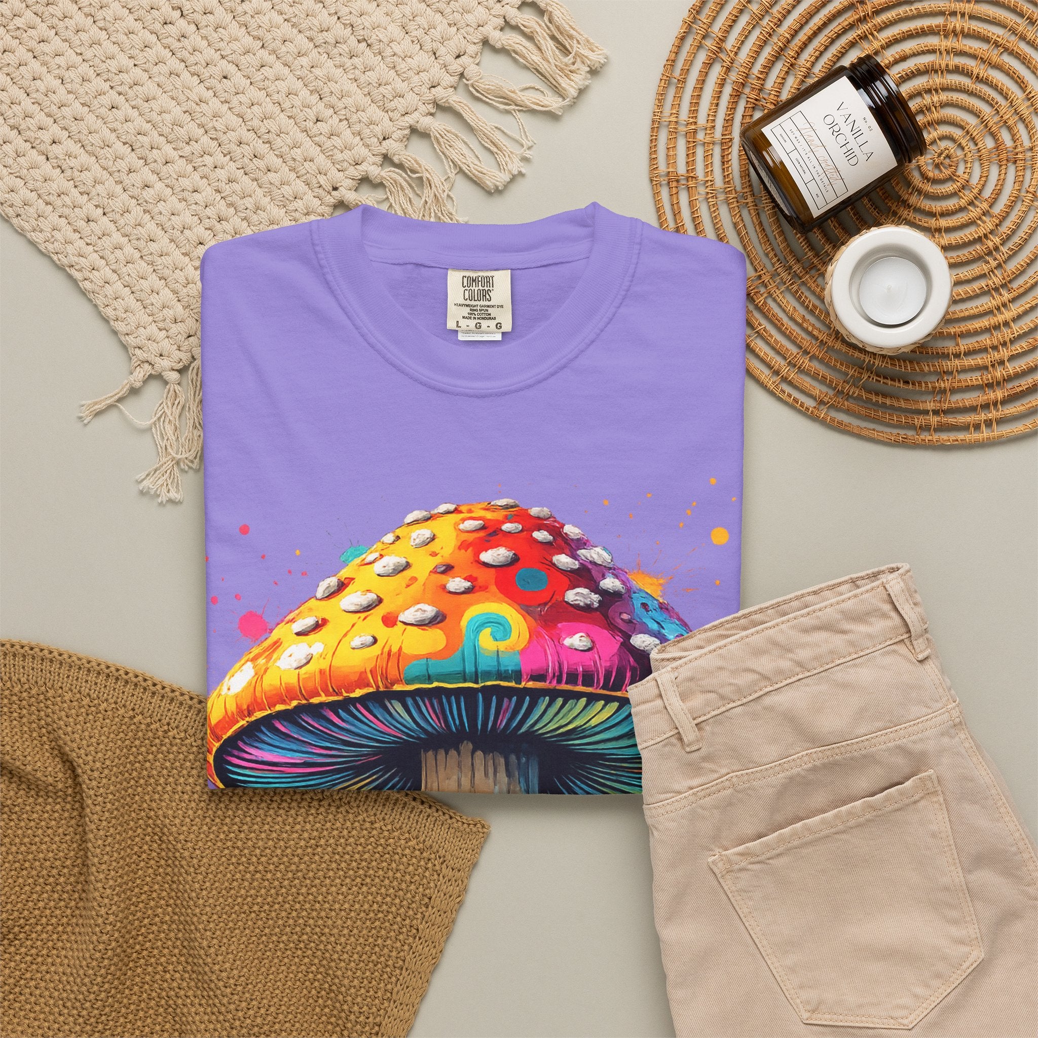 Lake Oswego Mushroom T-Shirt — Vintage Nature & Psychedelic Fungi Design