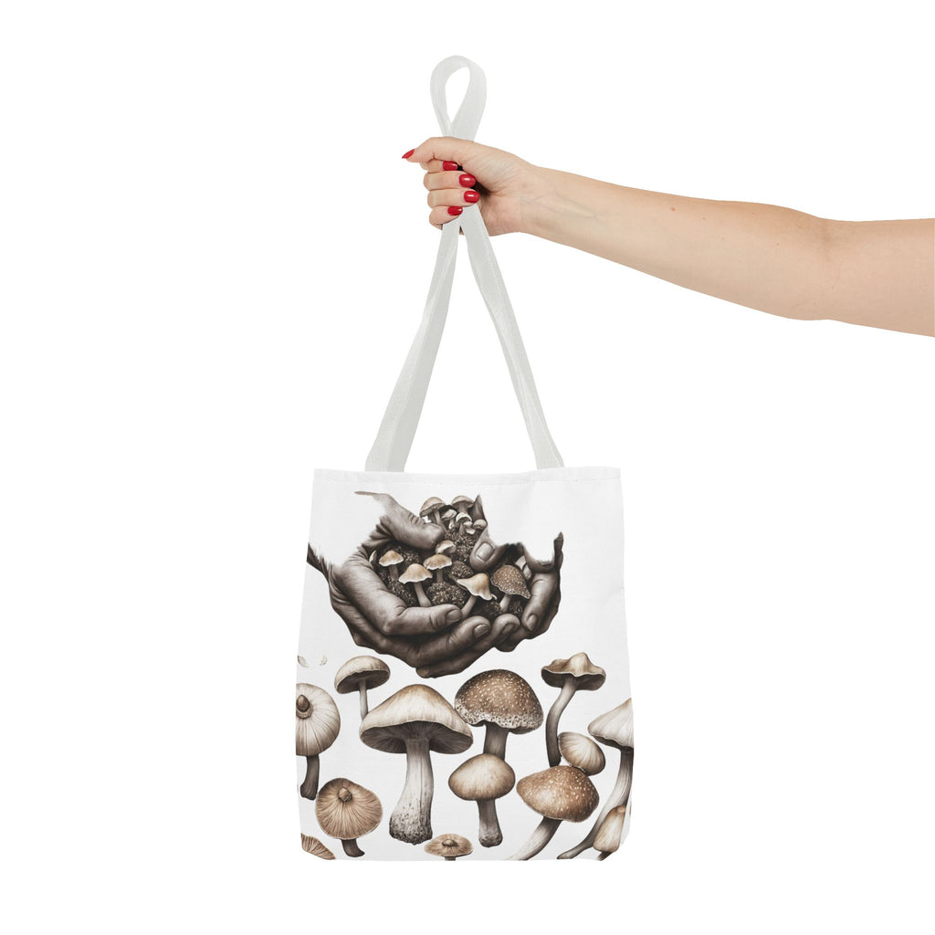 👐 “Harvested by Hand” Mushroom Tote – Carry Nature’s Story 🍄