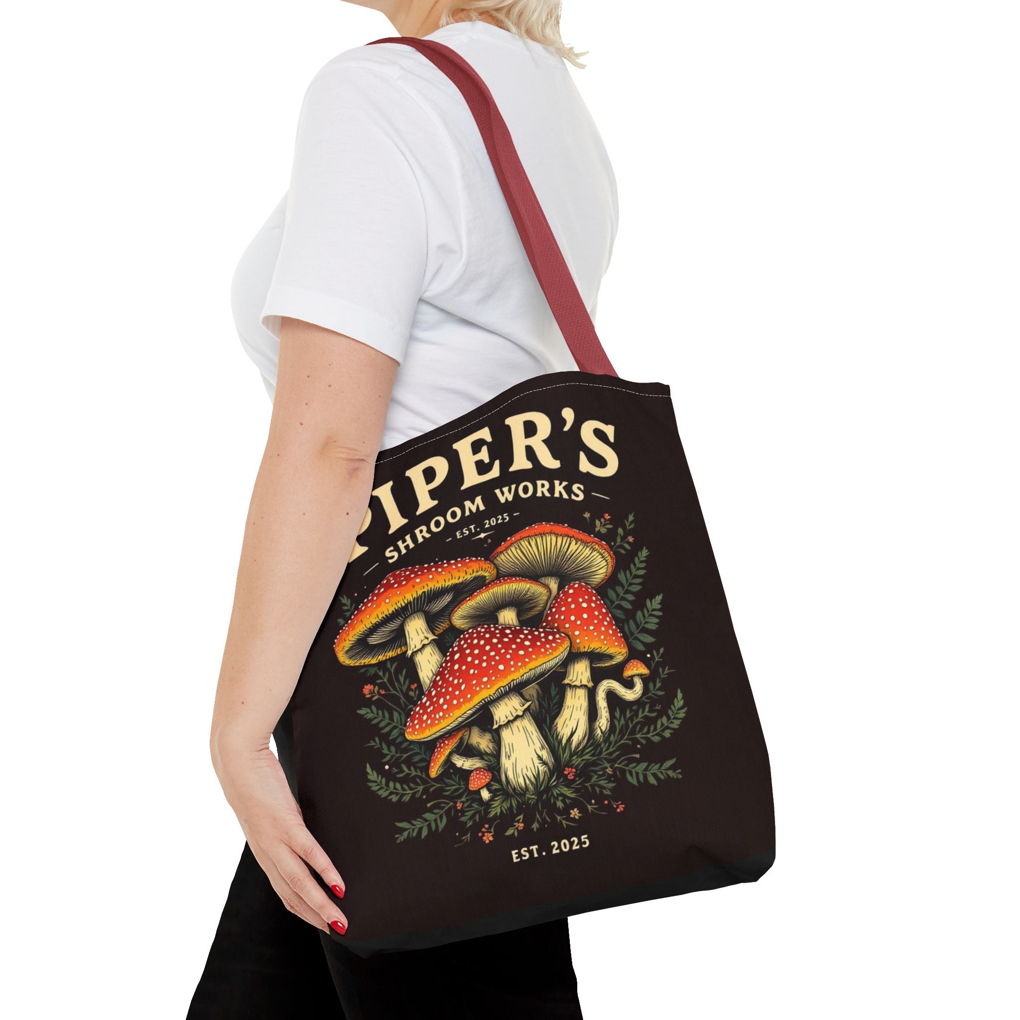 🍄 Piper’s Shroom Works Tote – Where Style Meets the Wild 🌿