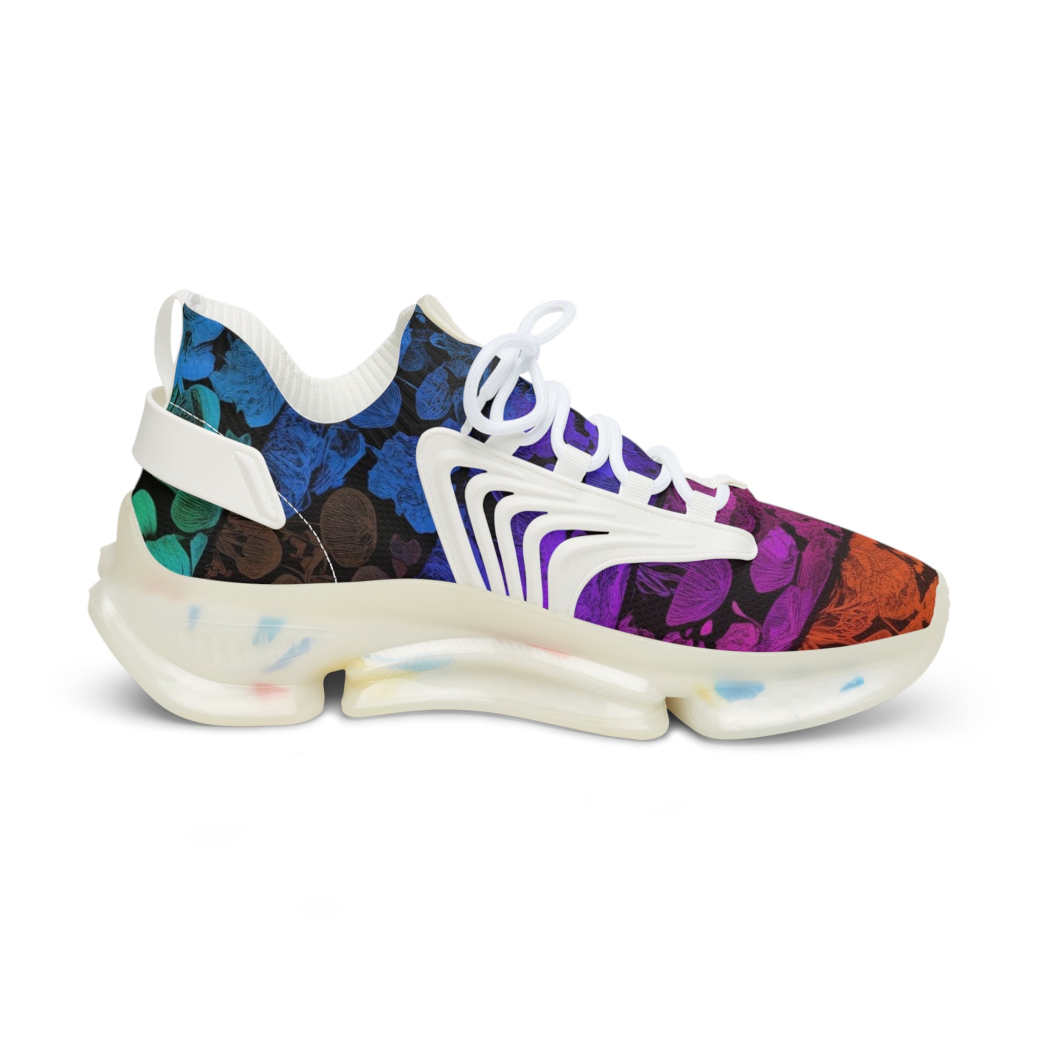 Colorful Tie-Dye Mesh Sneakers — Men's Athletic Fashion Shoes