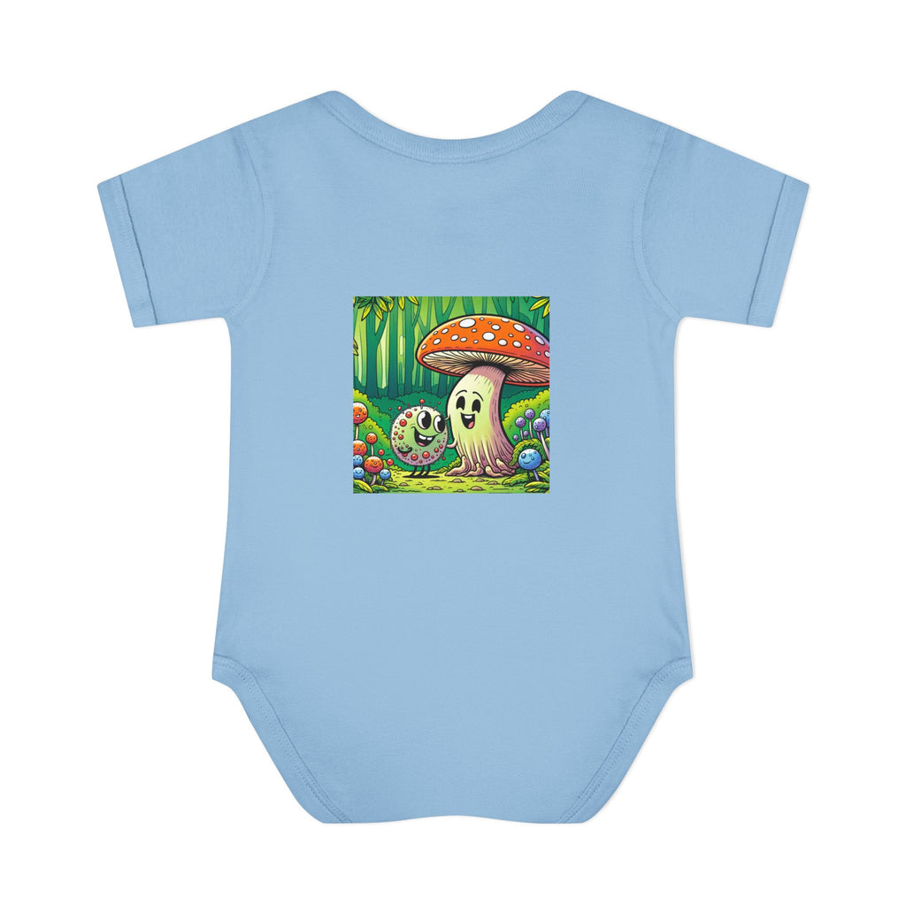 🍄👶 “Forest Friends” Baby Bodysuit One Piece