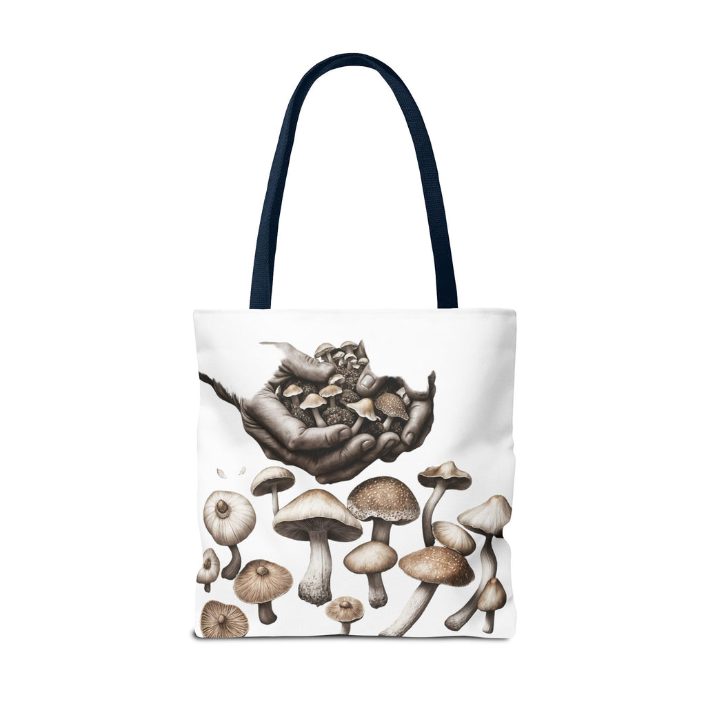 👐 “Harvested by Hand” Mushroom Tote – Carry Nature’s Story 🍄