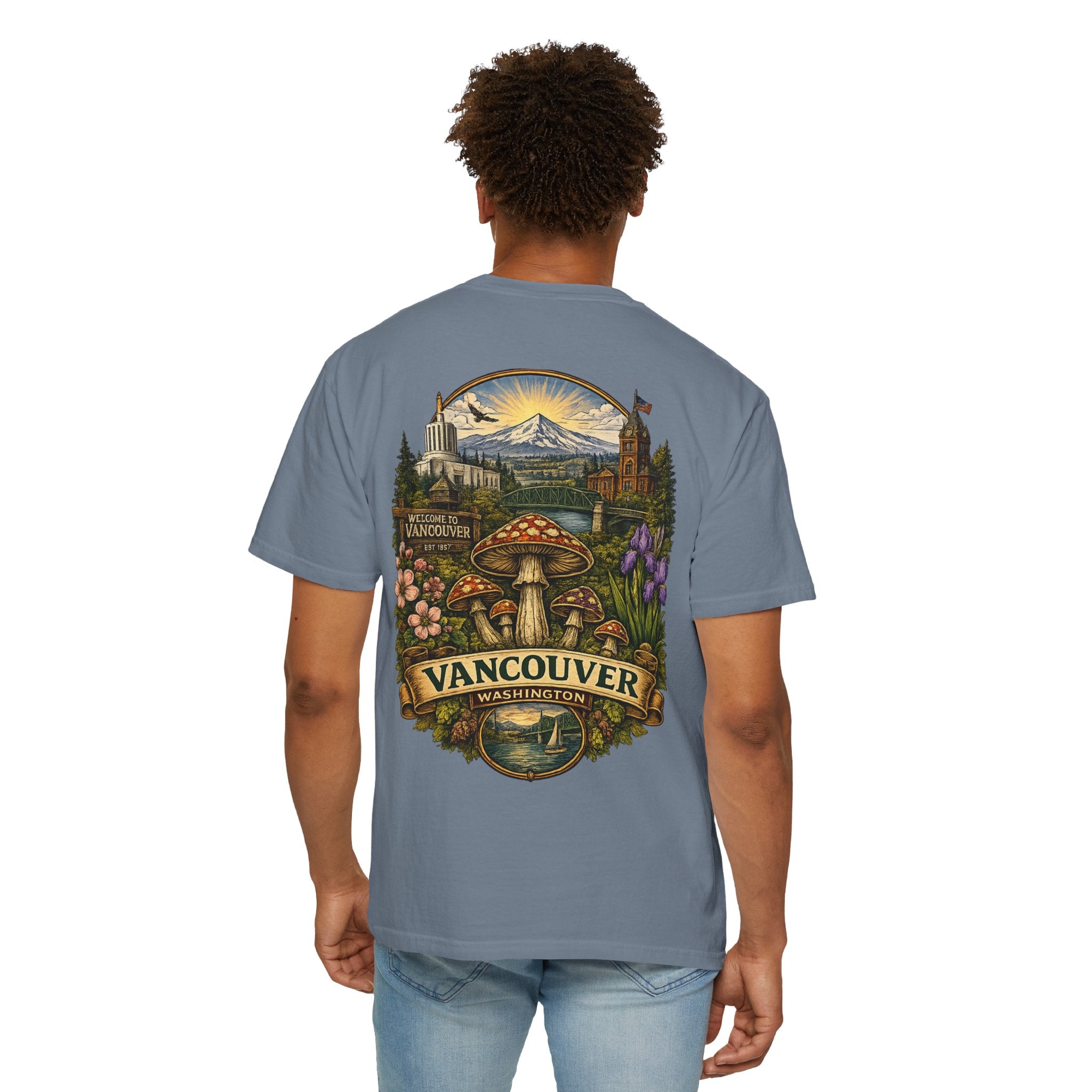 Lake Oswego Mushroom T-Shirt — Vintage Nature & Psychedelic Fungi Design