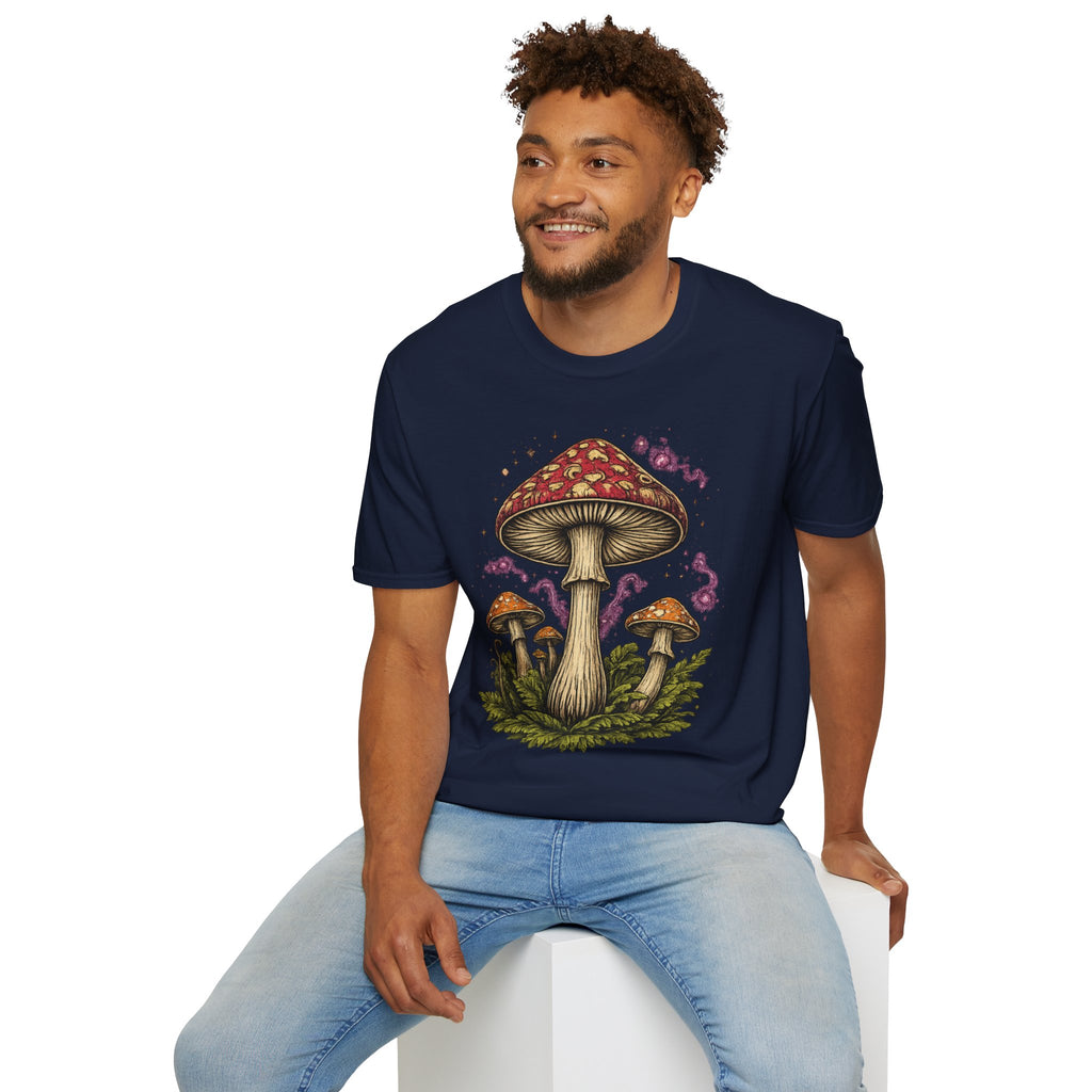 Mushroom Magic T-Shirt — Vintage Red Toadstool Illustration