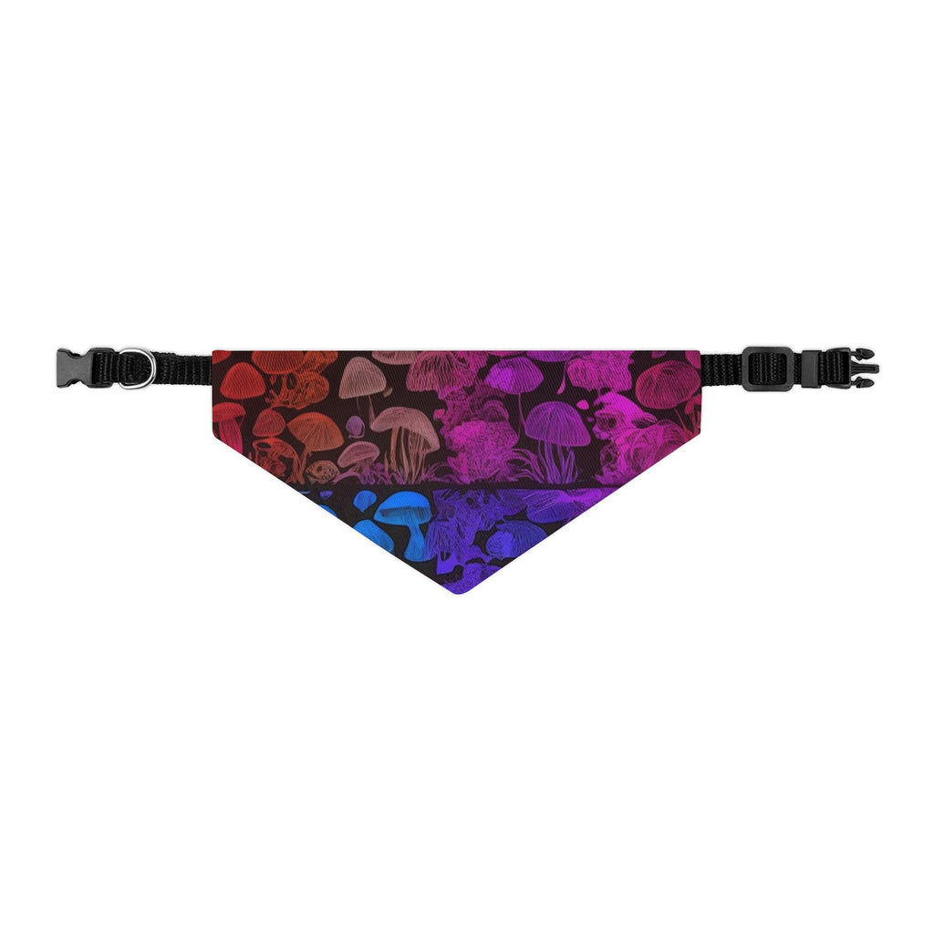 🌈 Shroom Bloom Spectrum Pet Bandana – Where Fungi Meets Fashion