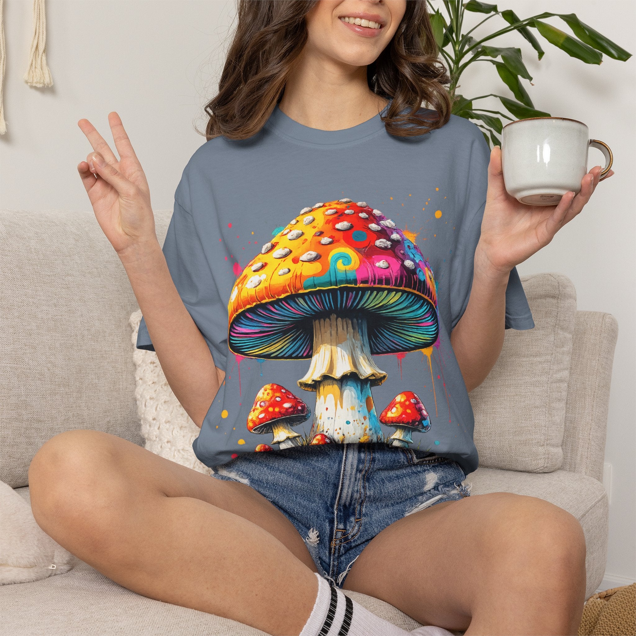 Lake Oswego Mushroom T-Shirt — Vintage Nature & Psychedelic Fungi Design