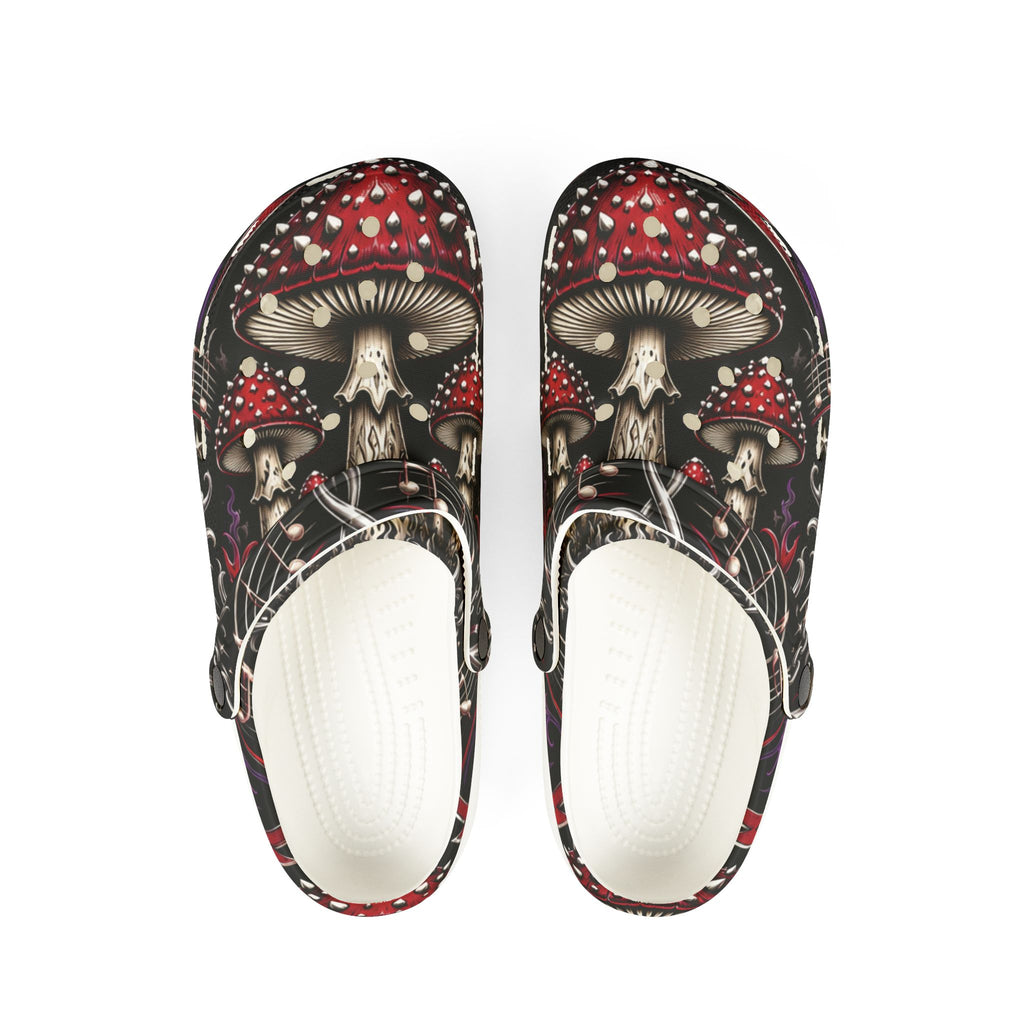 Mushroom Pattern EVA Clogs – Red Toadstool Garden Shoe