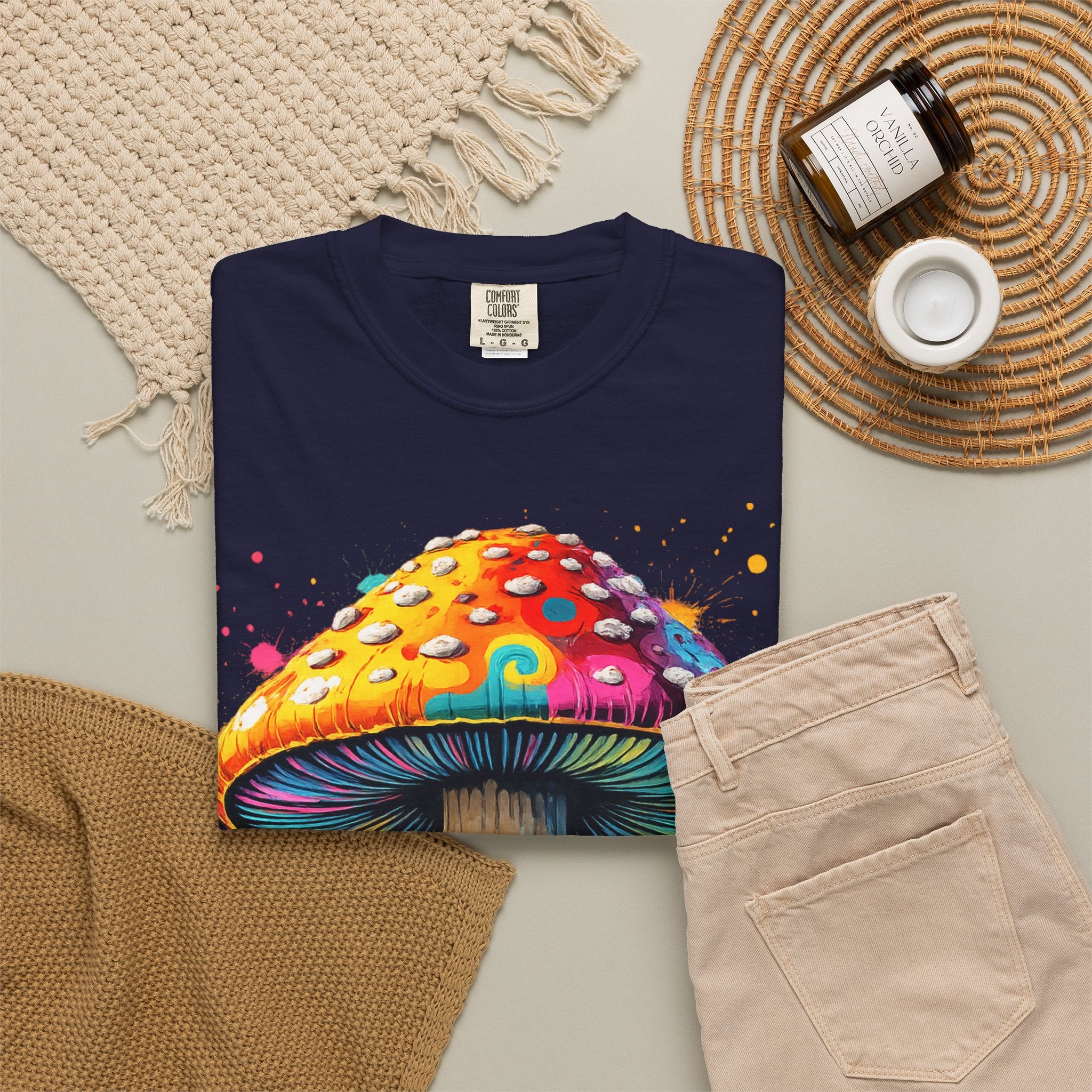 Lake Oswego Mushroom T-Shirt — Vintage Nature & Psychedelic Fungi Design
