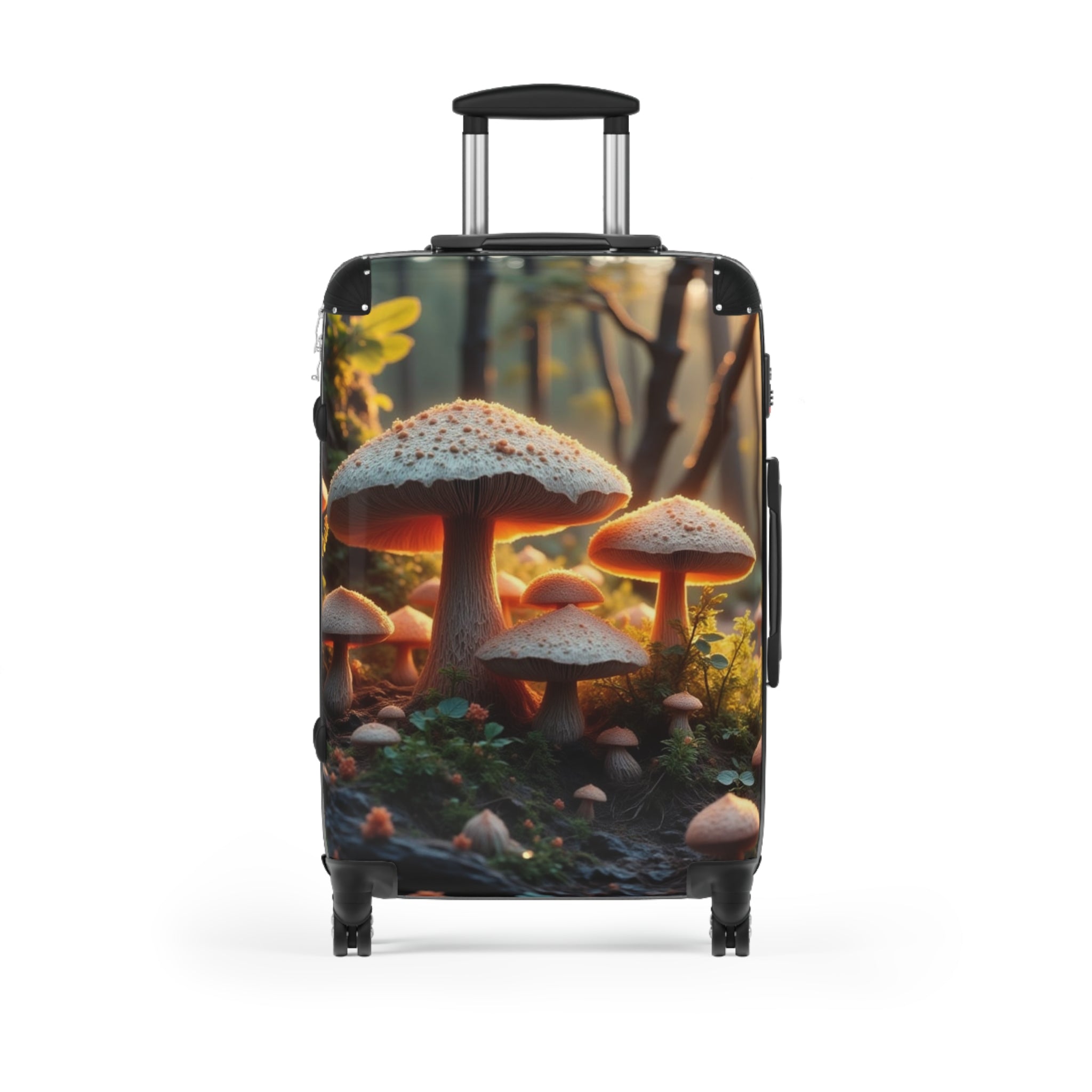 Mushroom Forest Carry-On Suitcase – Enchanted Nature Travel Luggage