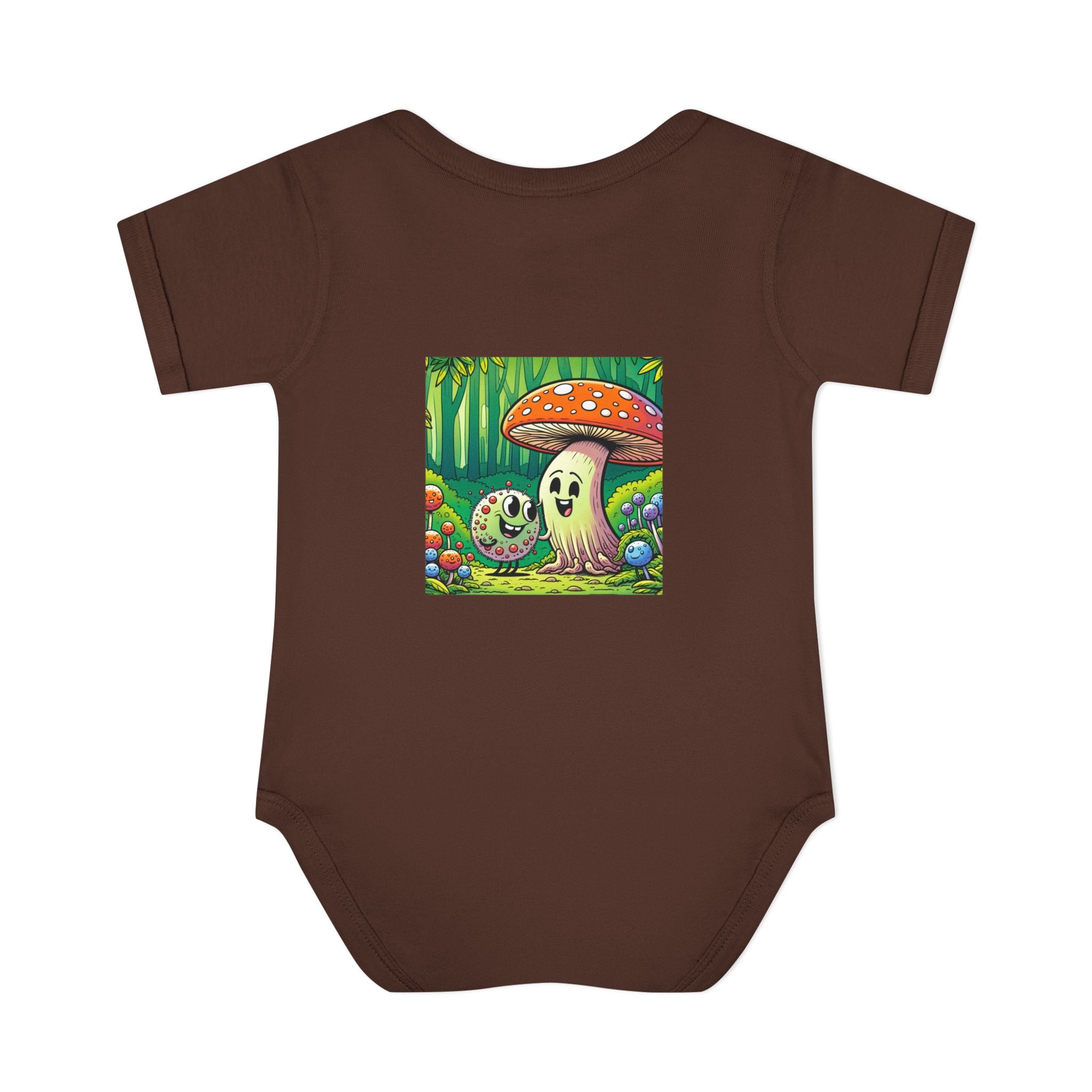 🍄👶 “Forest Friends” Baby Bodysuit One Piece