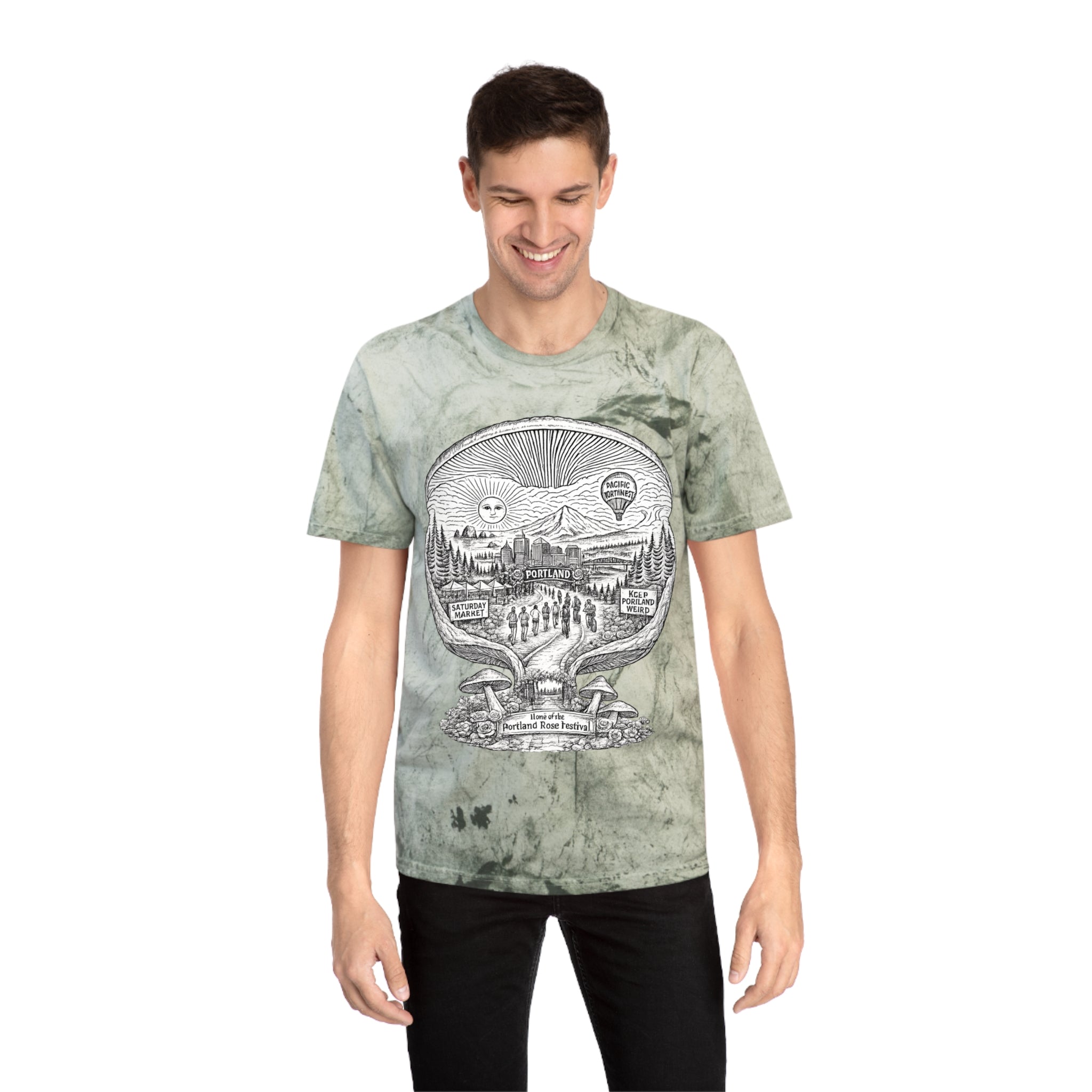 City: Portland Mushroom Adventure T‑Shirt