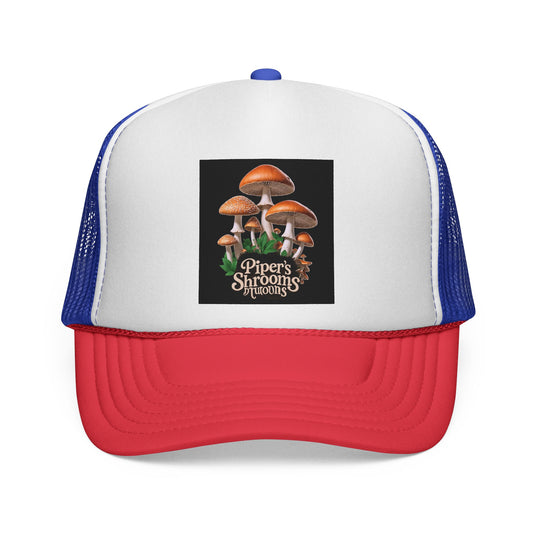 🌿 Piper’s Shroom Works Trucker Hat – Cap Off Your Look with Fungi Flair 🍄