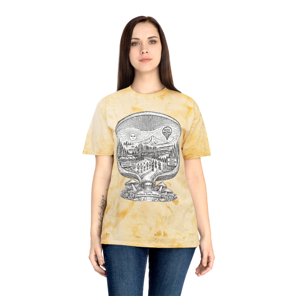 City: Portland Mushroom Vintage T-Shirt
