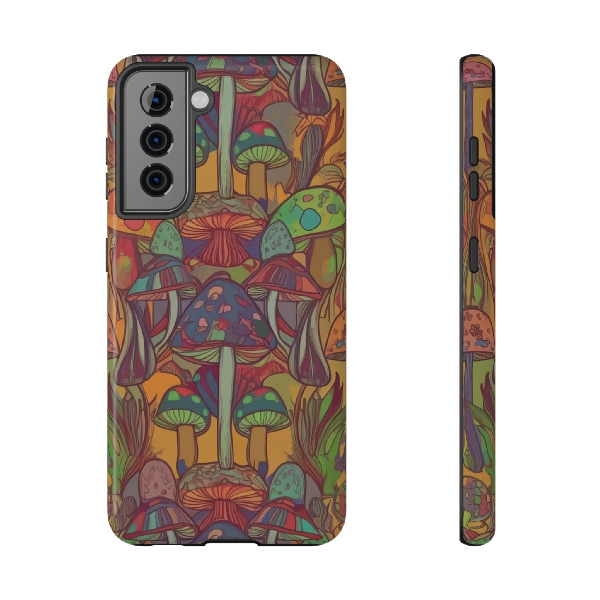 Mushroom Grove Impact-Resistant Case, Unique Phone Cover for Nature Lovers, Mushroom Art Gifts, Phone Accessories for Festivals, [...]