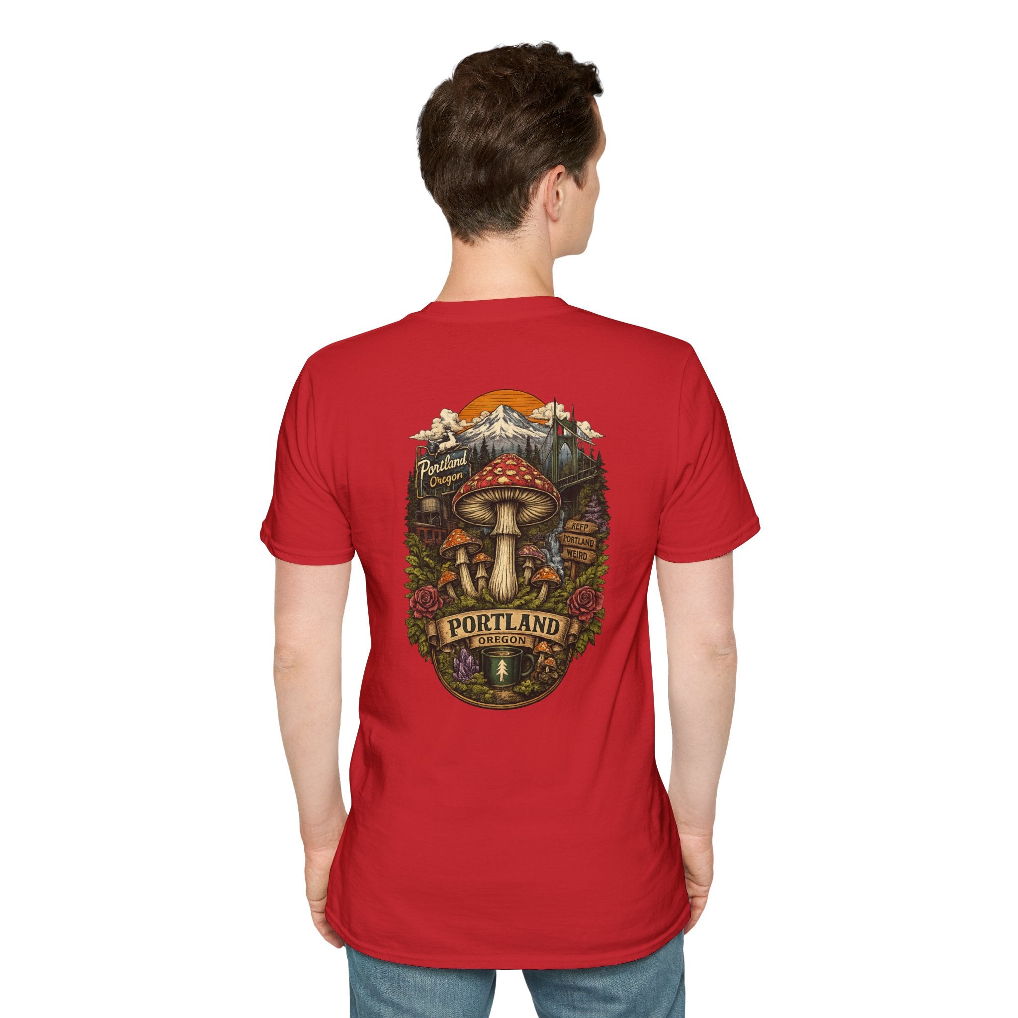 Mushroom Magic T-Shirt — Vintage Red Toadstool Illustration