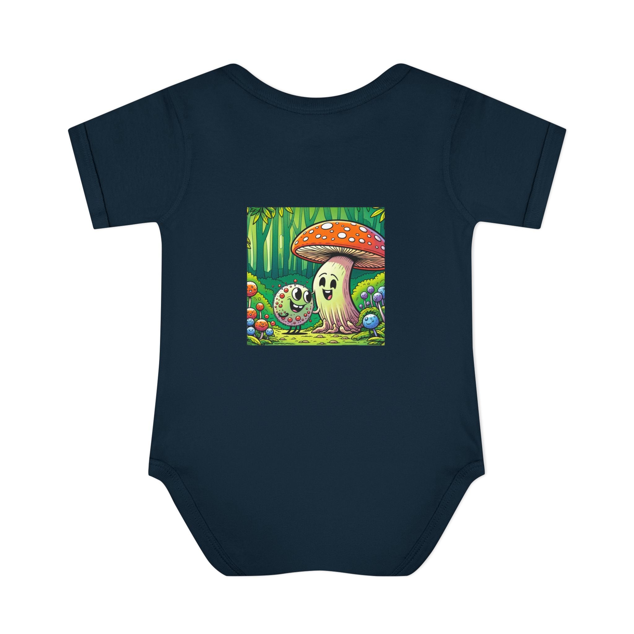 🍄👶 “Forest Friends” Baby Bodysuit One Piece