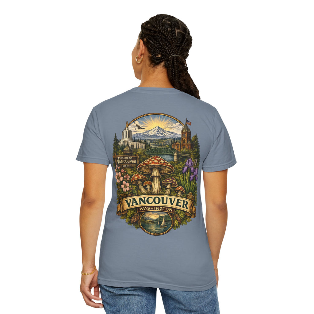Lake Oswego Mushroom T-Shirt — Vintage Nature & Psychedelic Fungi Design