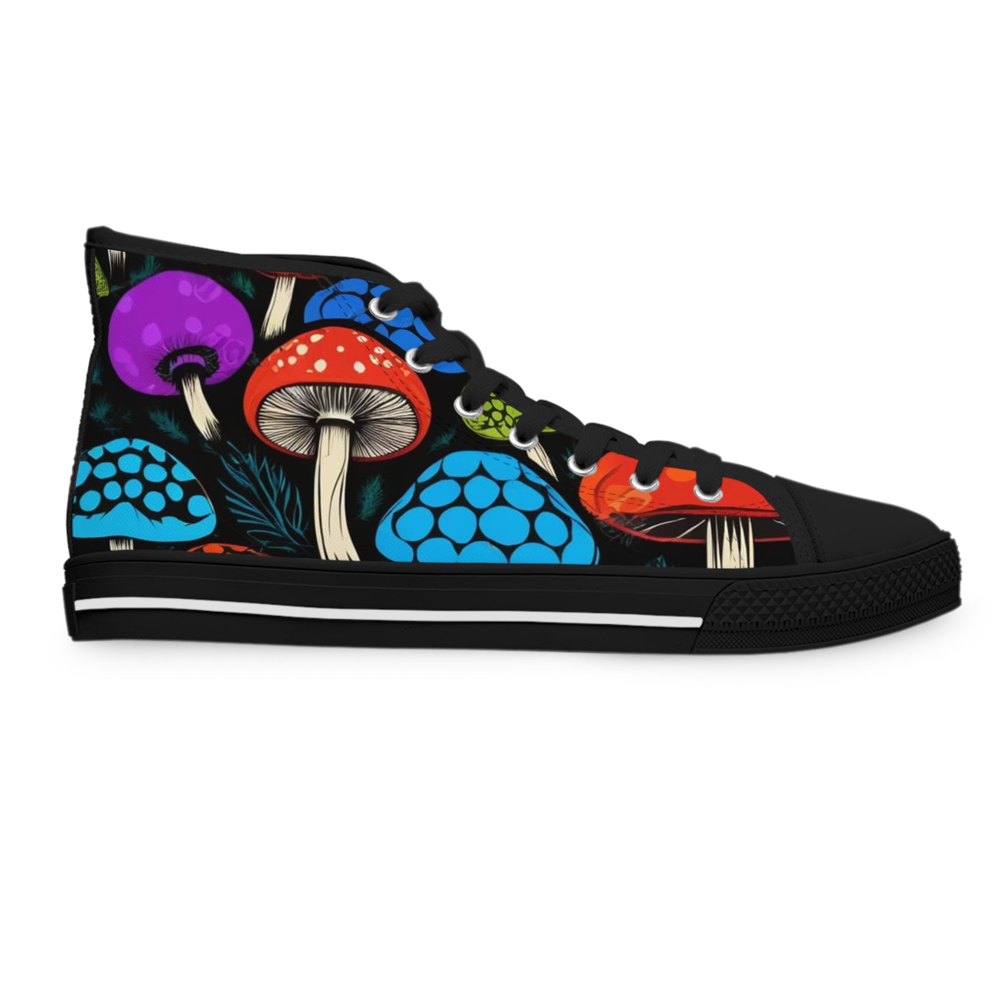 🎨 Psychedelic Forest High-Tops – Walk Into the Wild 🍄