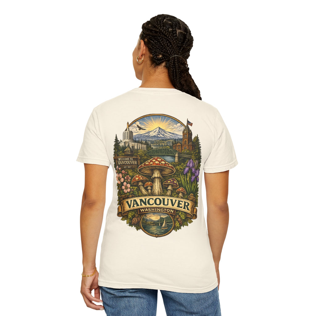 Lake Oswego Mushroom T-Shirt — Vintage Nature & Psychedelic Fungi Design